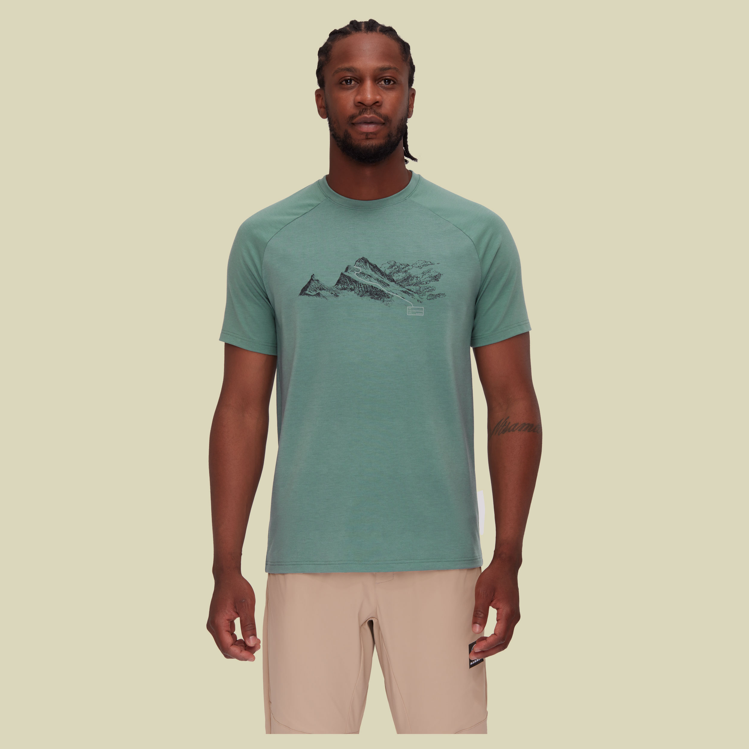 Mountain T-Shirt Men Finsteraarhorn M grün - dark jade