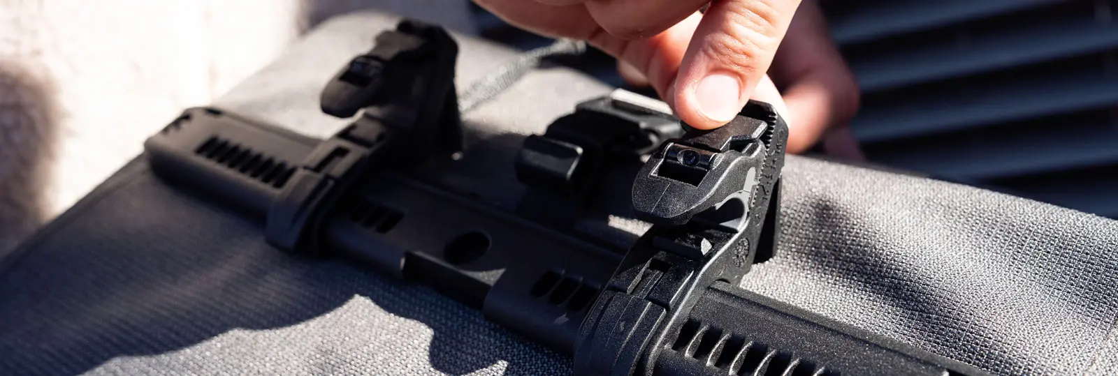 Ortlieb QL-2 Halterung in Aktion