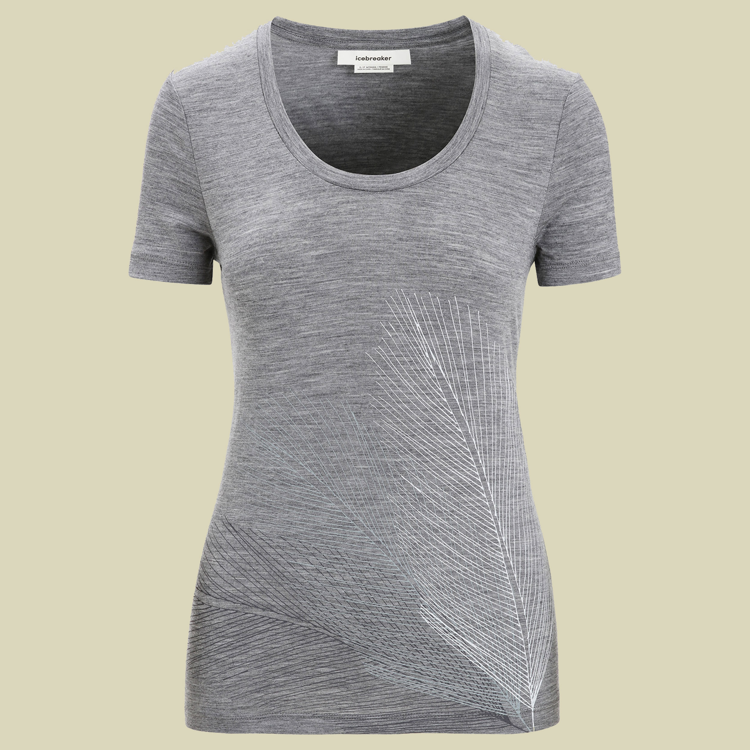 Tech Lite II SS Scoop Graphic Collection Women Größe M  Farbe plume-gritstone heather