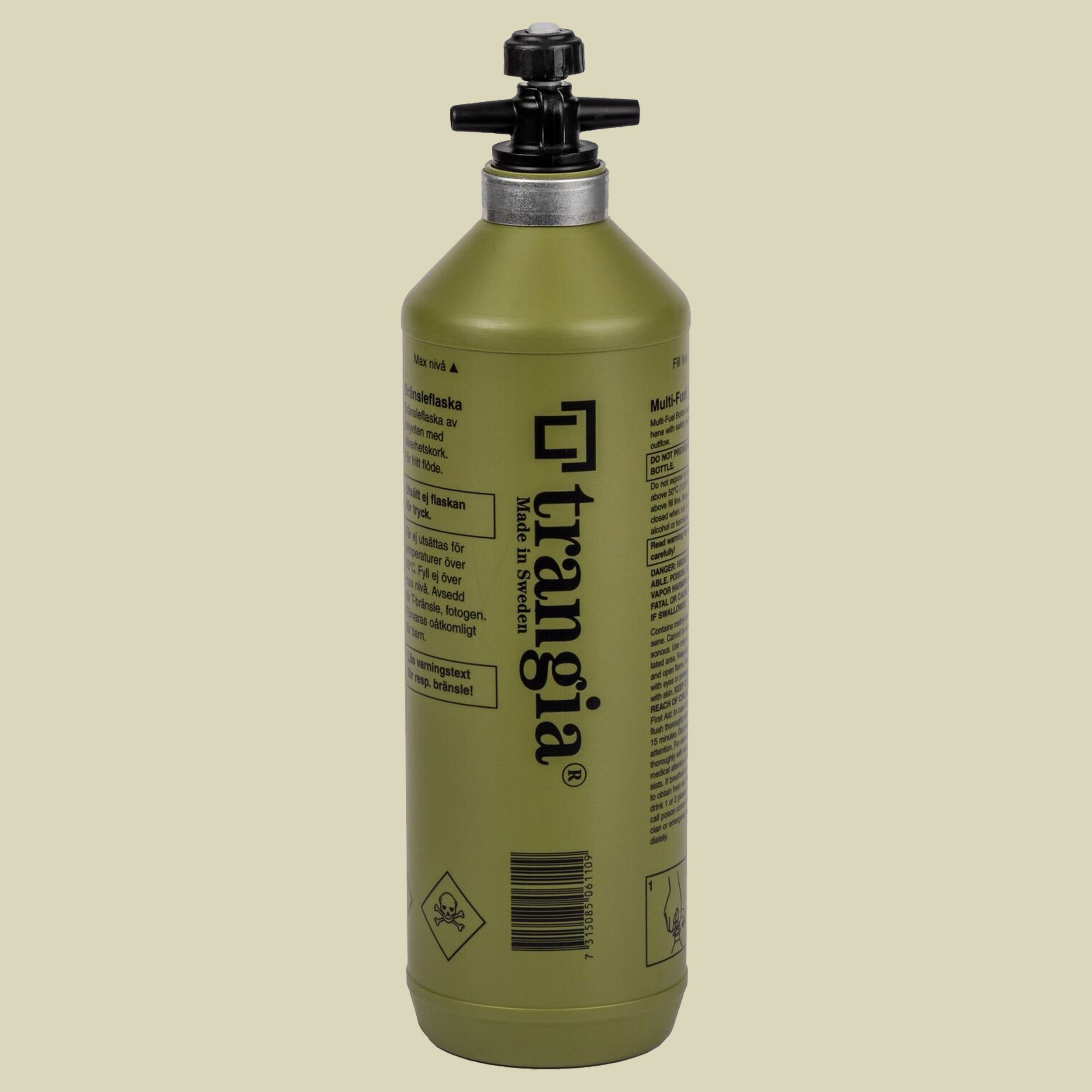 Flüssigbrennstoff-Sicherheitstankflasche 1,0 l oliv 1.0 L mit Verschluss Farbe: oliv