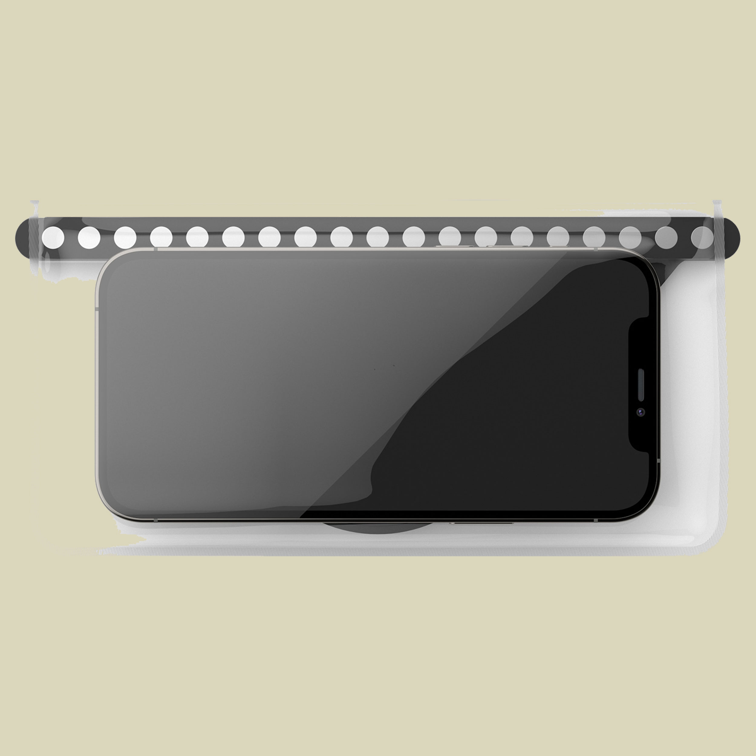 Vacuum universal phone case Größe L Farbe black-transparent