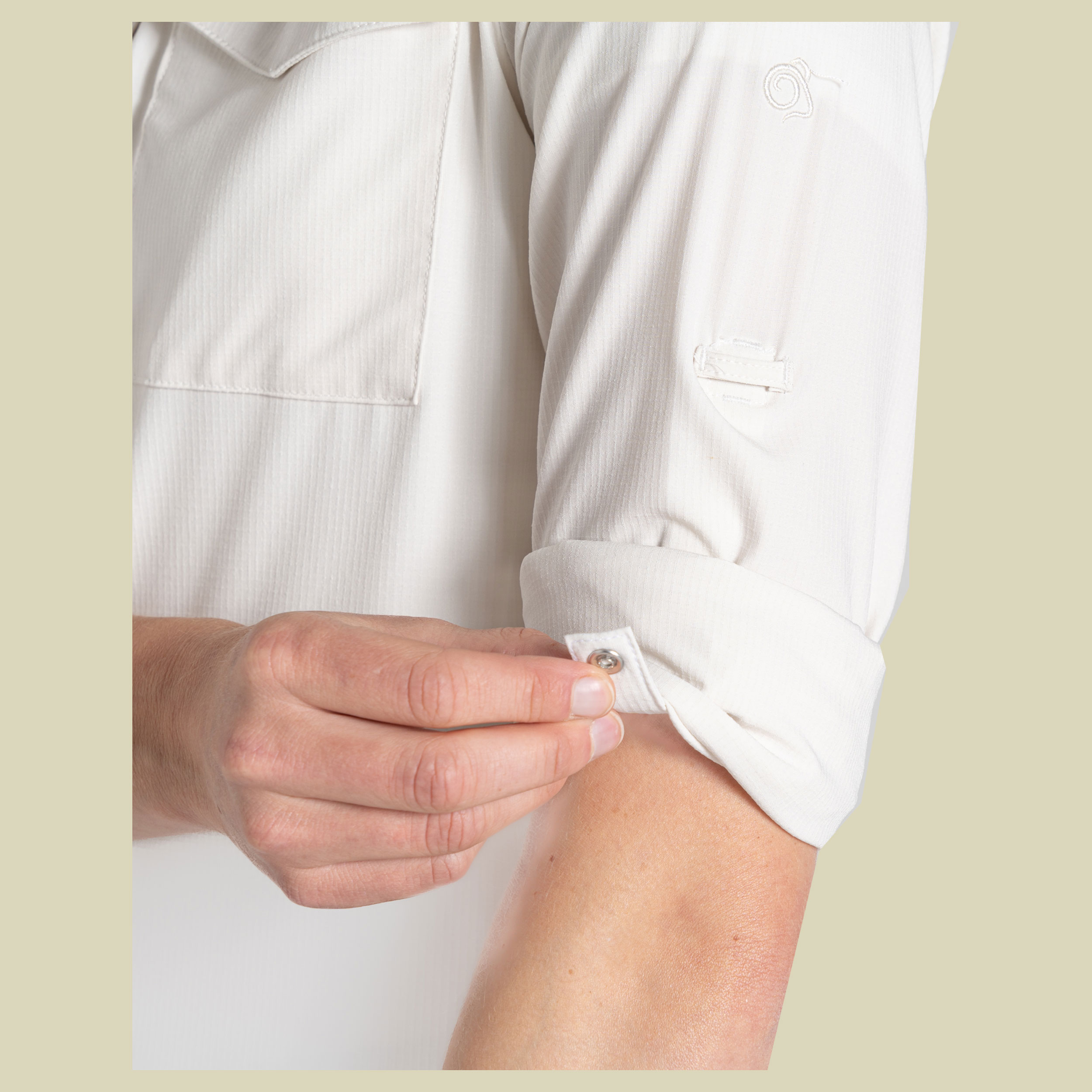 NosiLife Pro Long Sleeved Shirt V Women 42 beige - sea salt (UK 16)