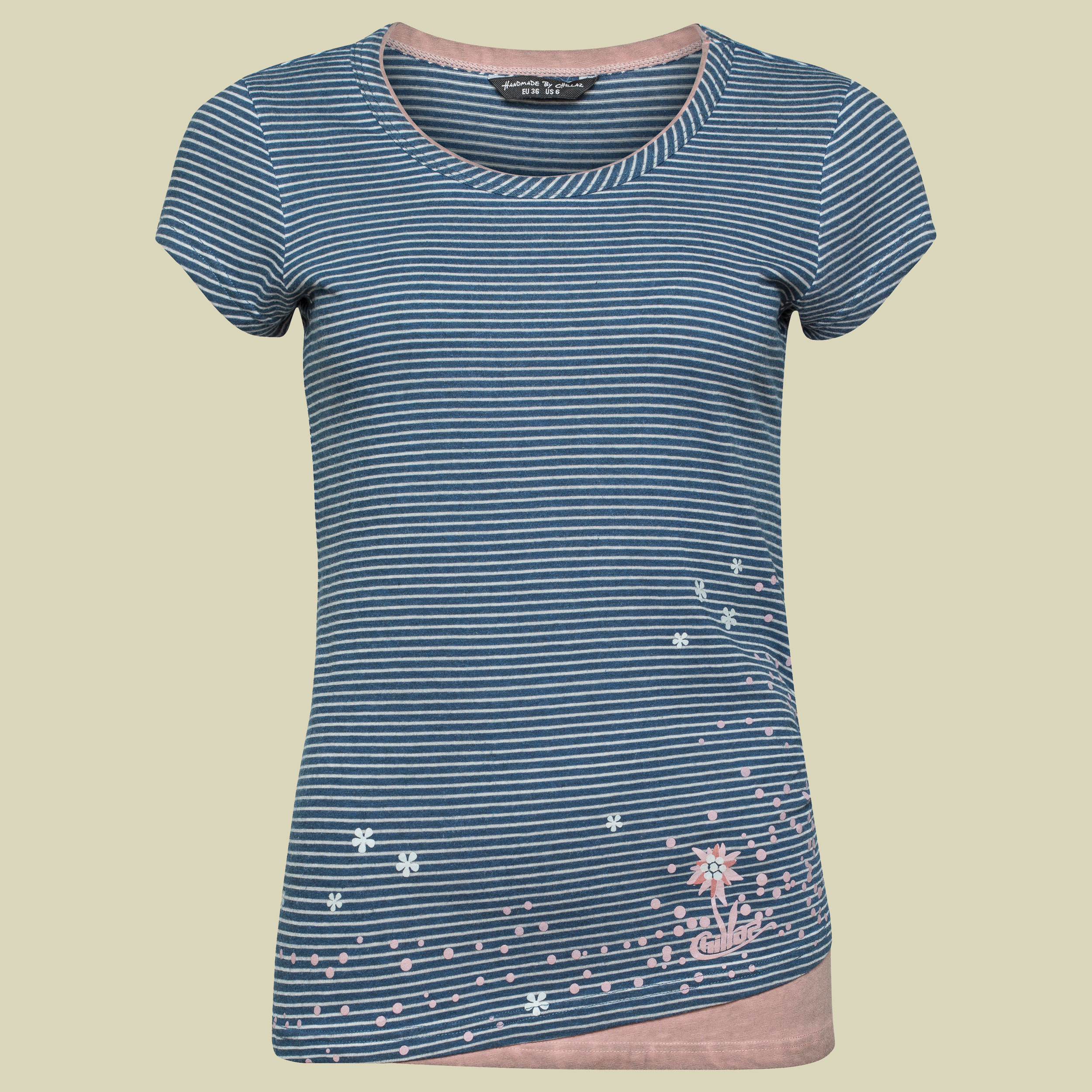 Fancy Little Dot T-Shirt Women Größe 38 Farbe indigo blue stripes washed