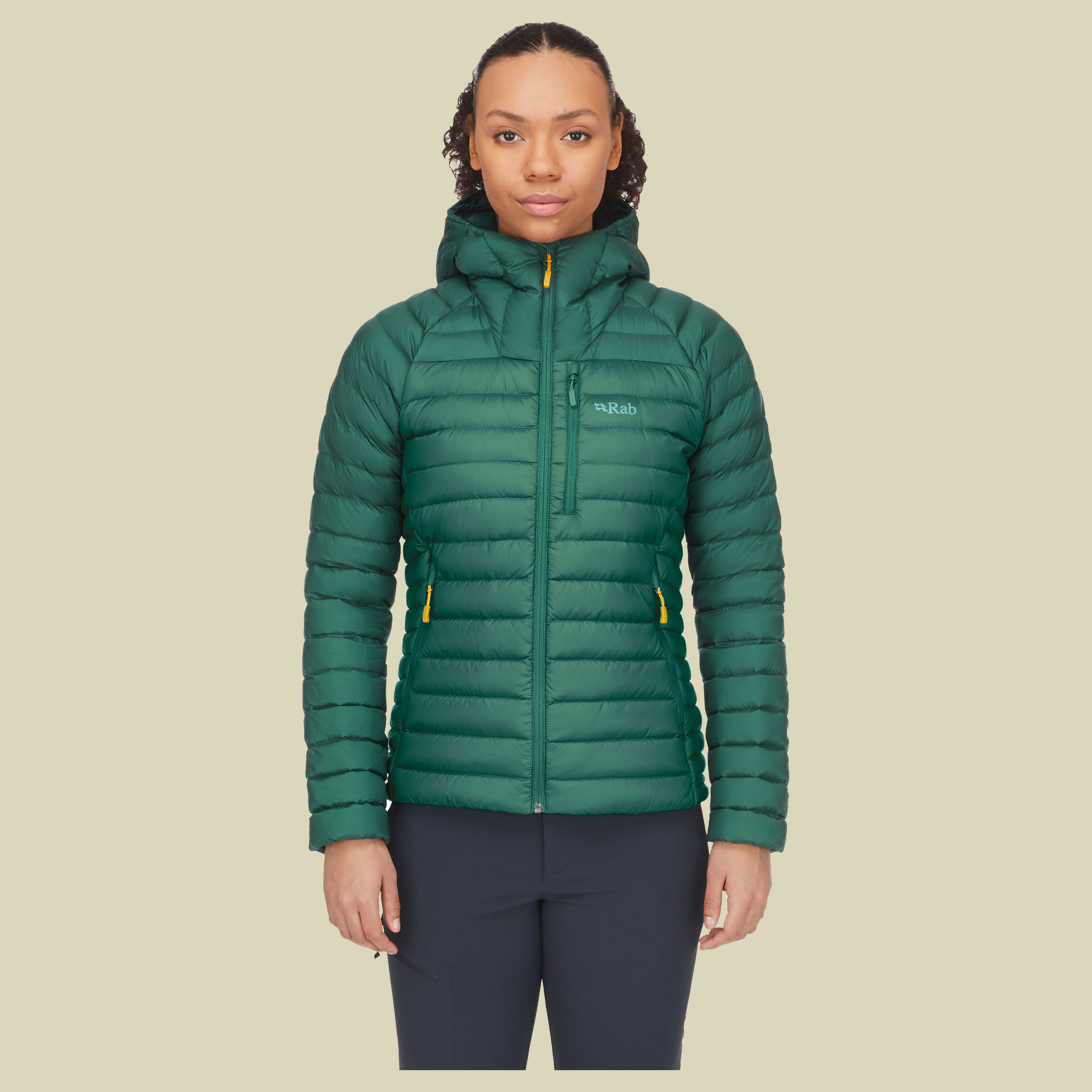 Microlight Alpine Jacket Women Größe 44 (16) Farbe green slate