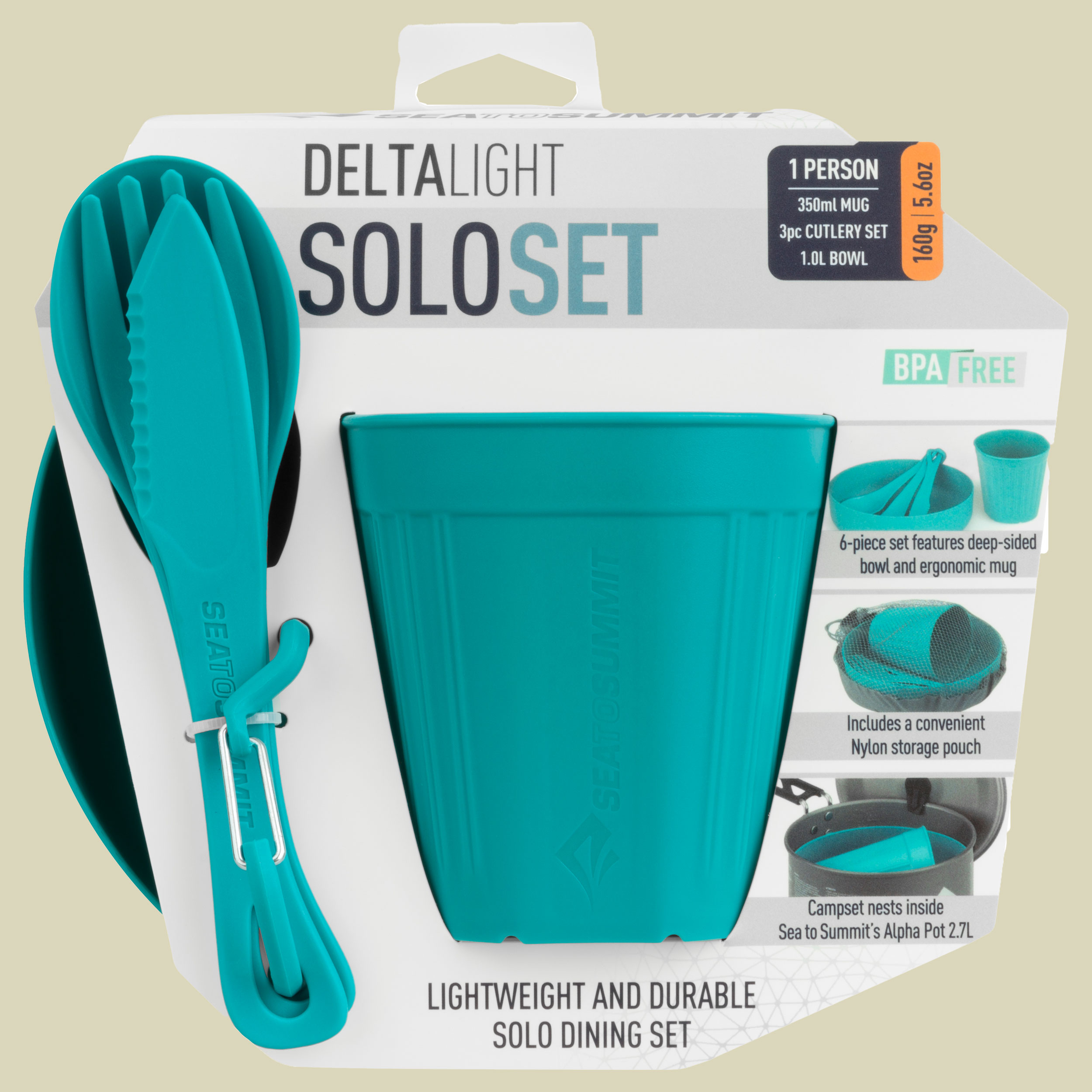 Delta Light Solo Camp Set 1.1 Farbe pacific blue
