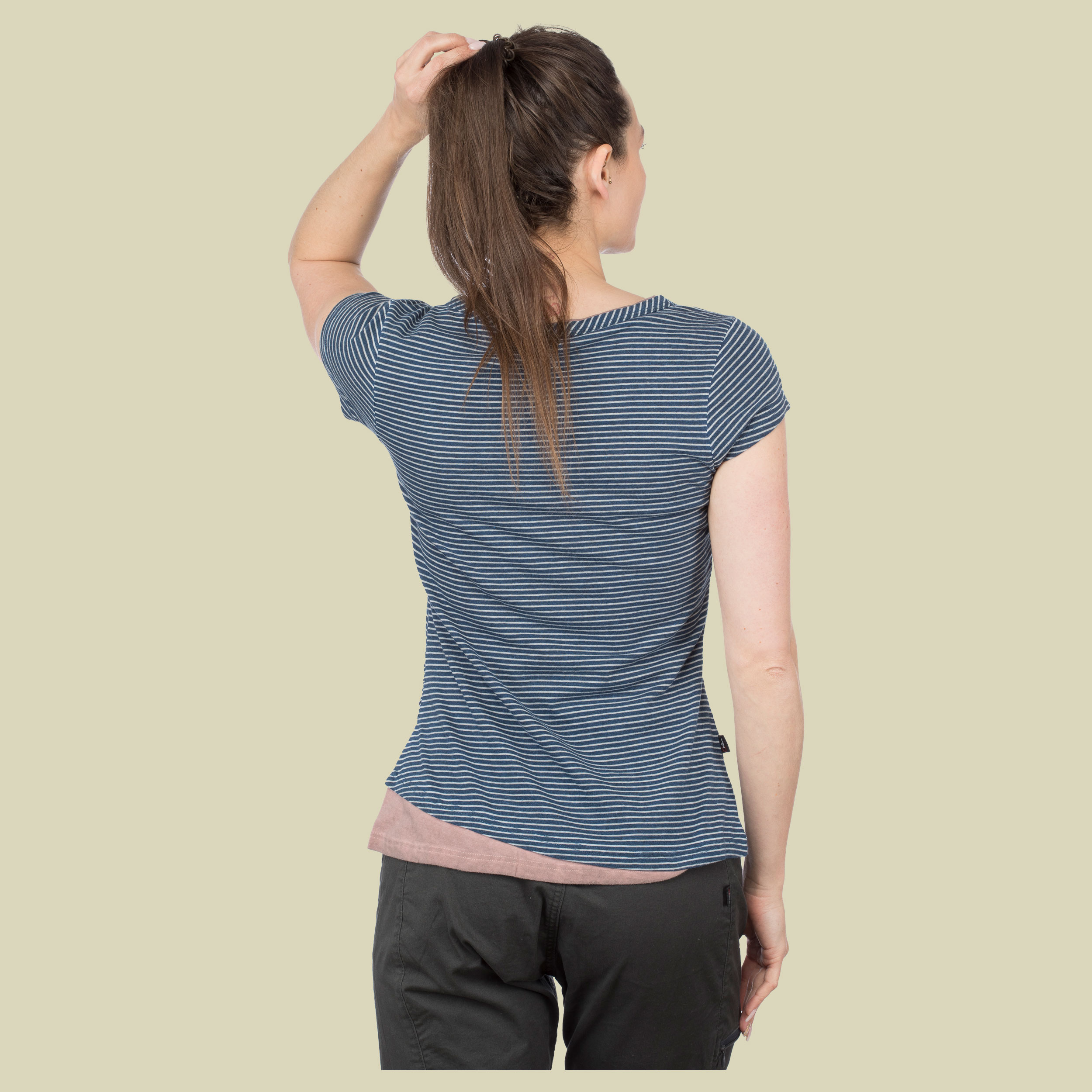 Fancy Little Dot T-Shirt Women Größe 42 Farbe indigo blue stripes washed