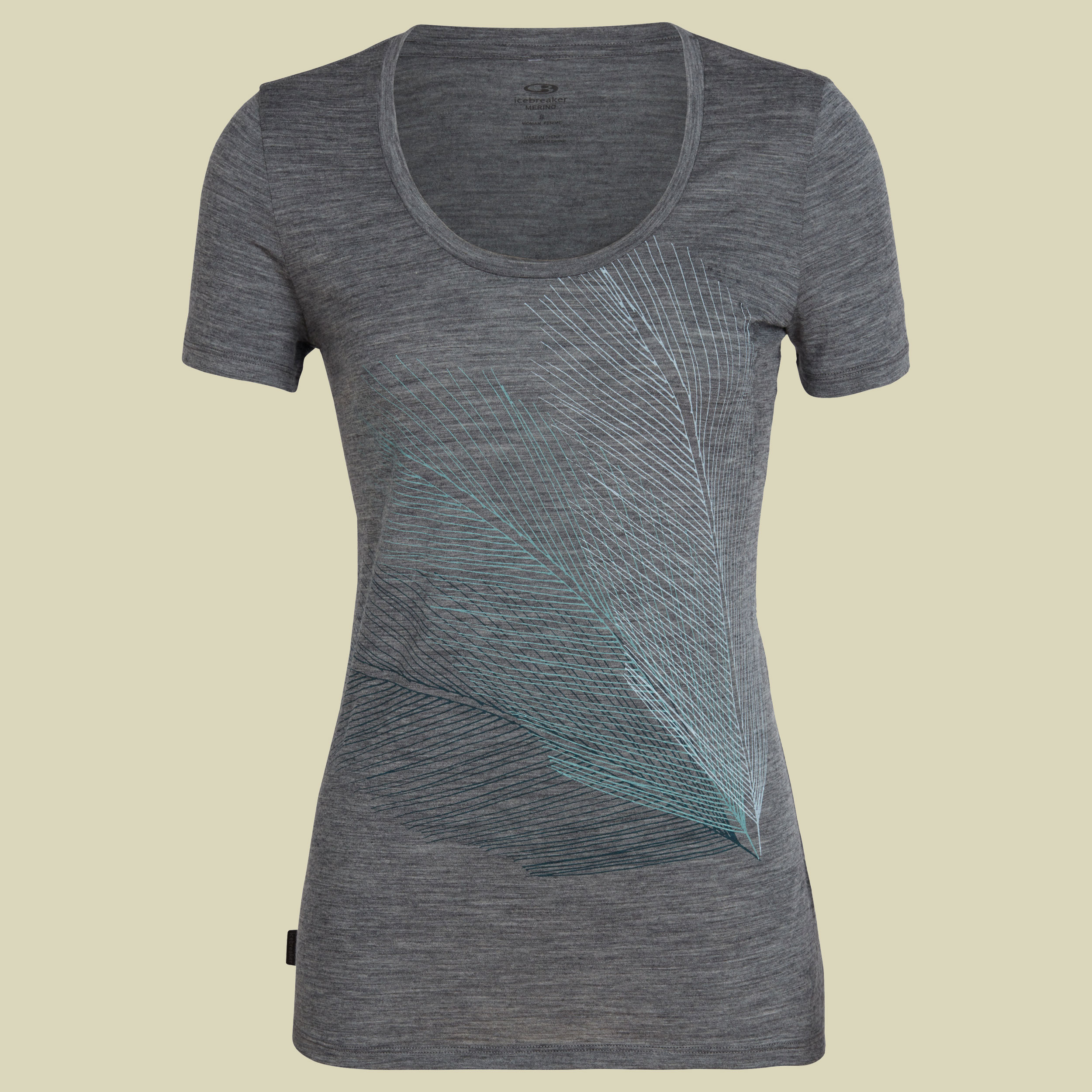 Tech Lite SS Scoop Graphic Collection Women Größe S Farbe plume gritstone heather