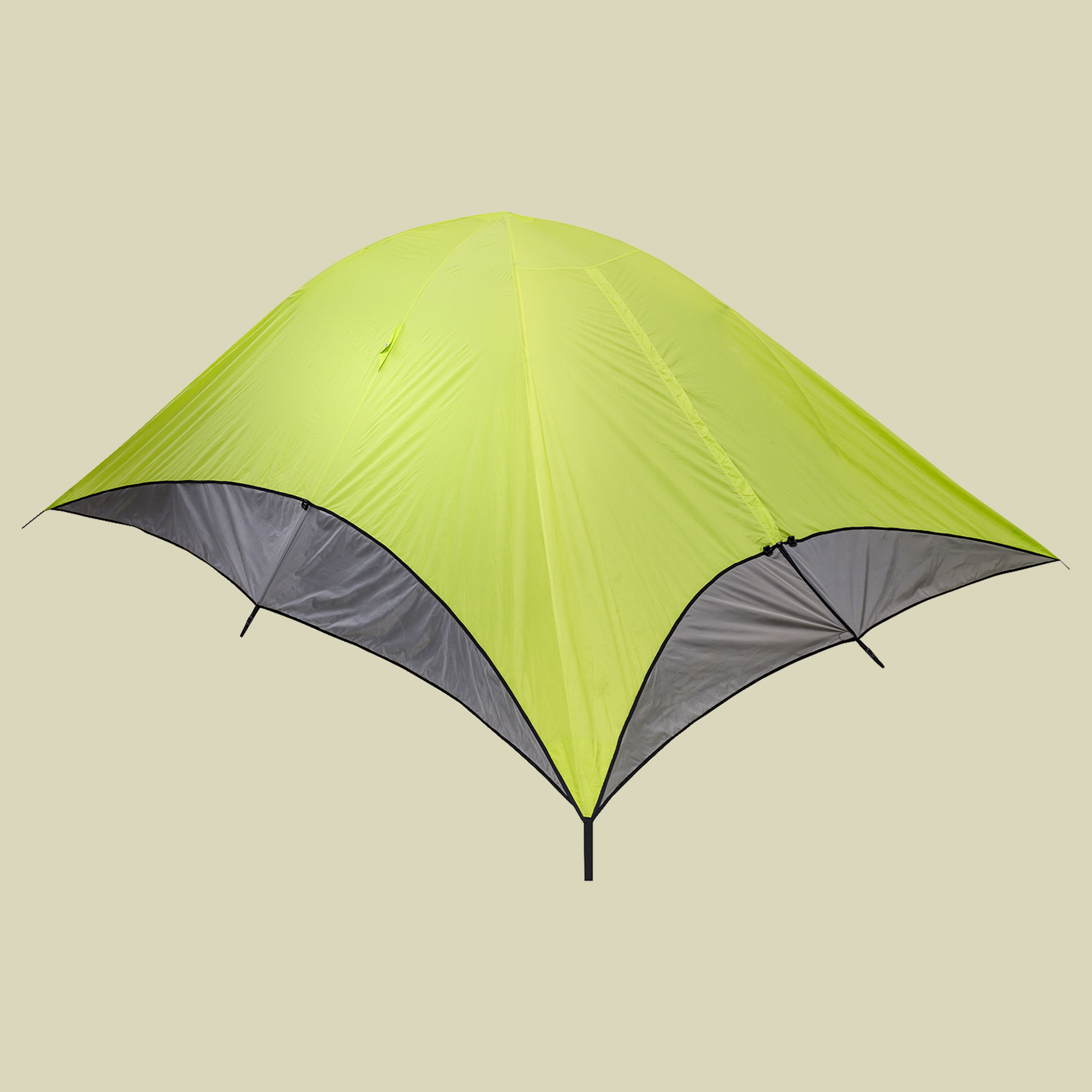 Mosquito Dome Rain Fly/Shade Fly-Extended Version mit verlängerten, aufrollbaren Seitenteilen Farbe lime/slate