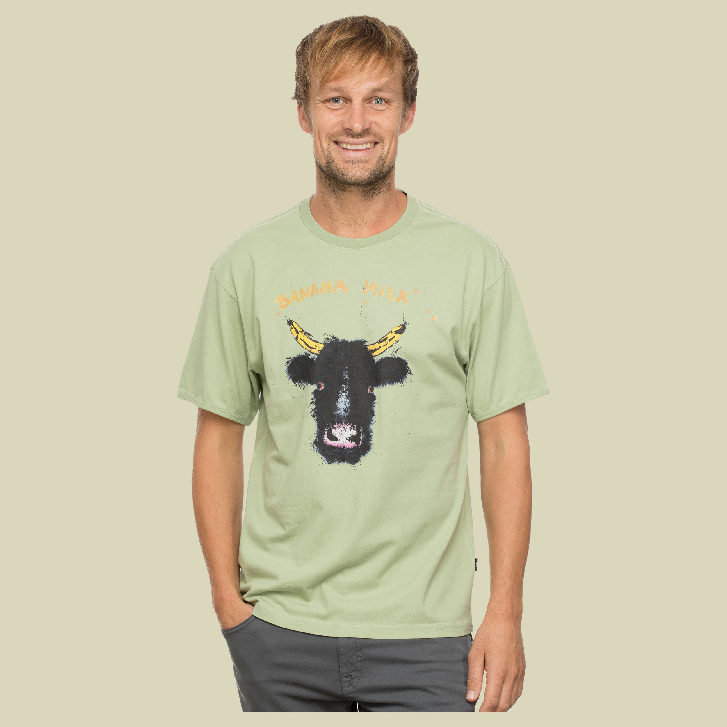 Banana Milk T-Shirt Men Größe L  Farbe green