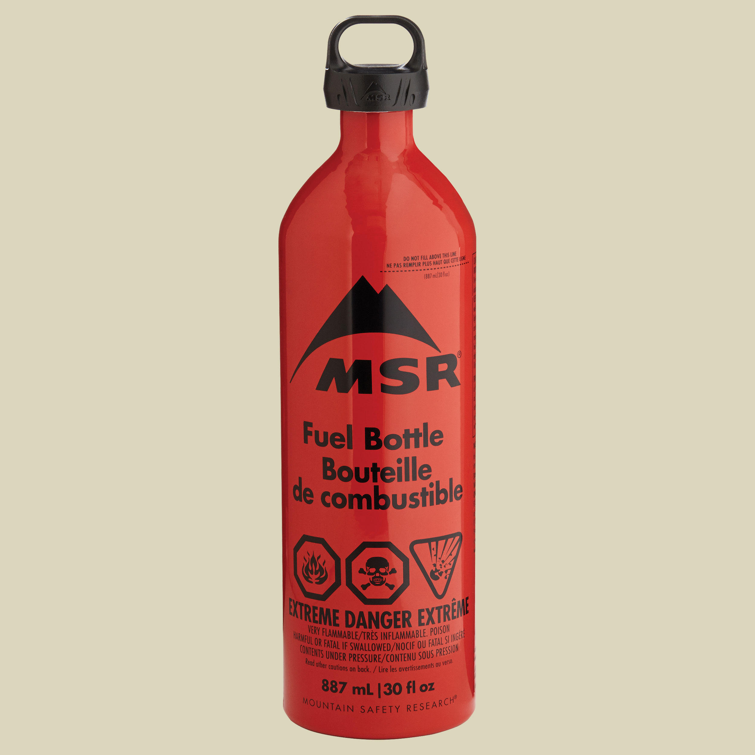 MSR Brennstoffflasche CRP Cap Volumen 887 Farbe rot