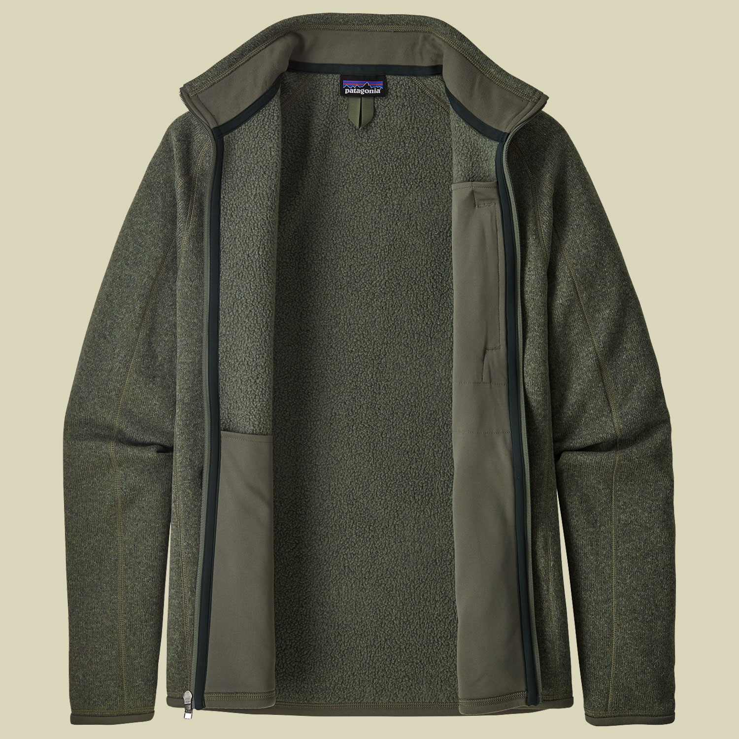 Better Sweater Jacket Men Größe XXL Farbe industrial green