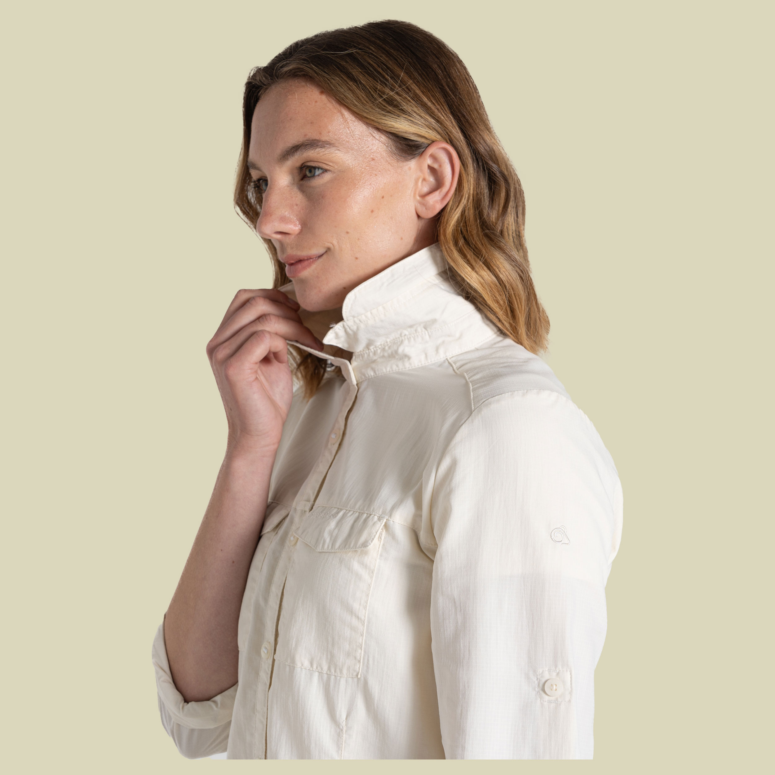 NosiLife Adventure Long Sleeved Shirt III Women 48 beige -sea salt (UK 22)