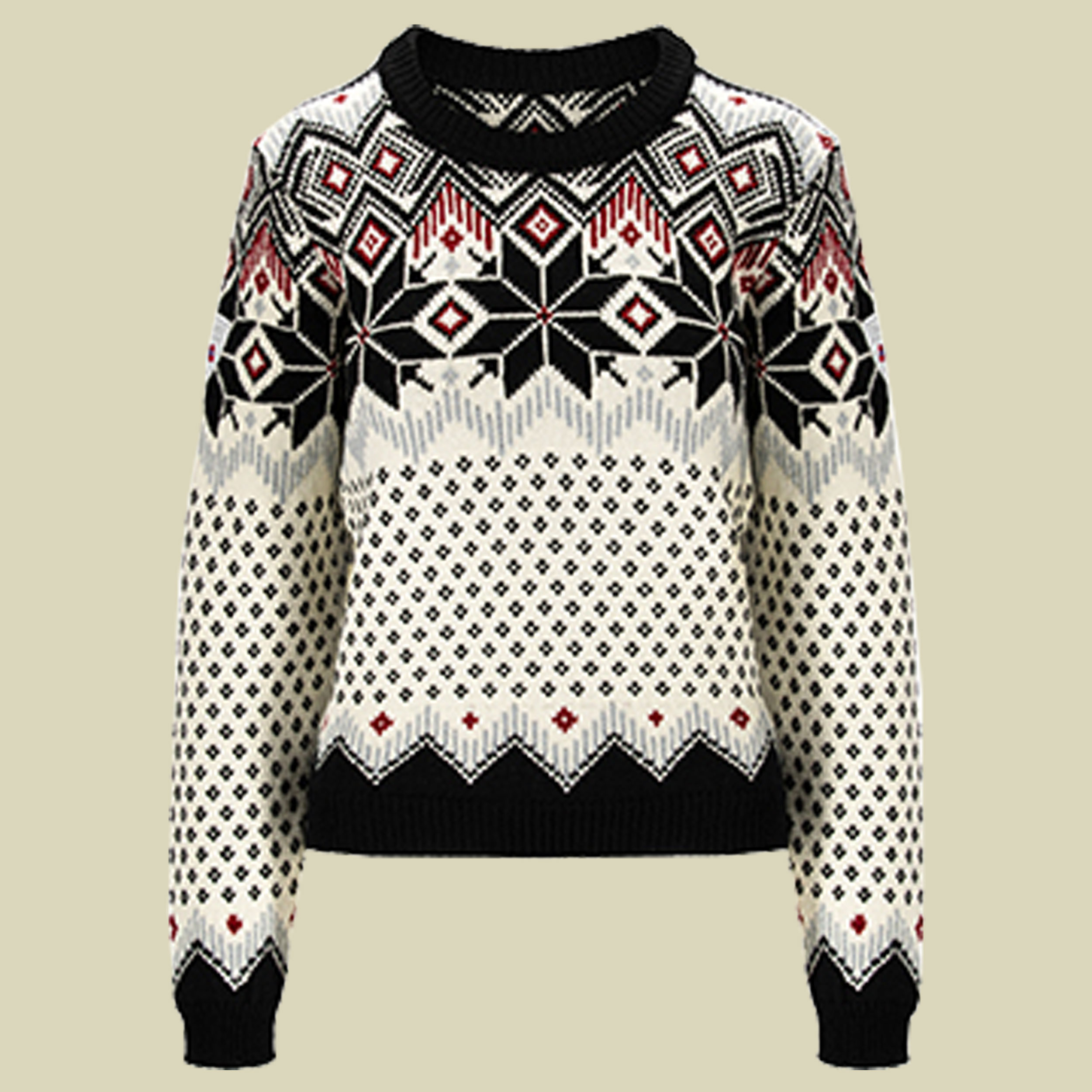 Vilja Sweater Women Größe S Farbe black/off white/red rose