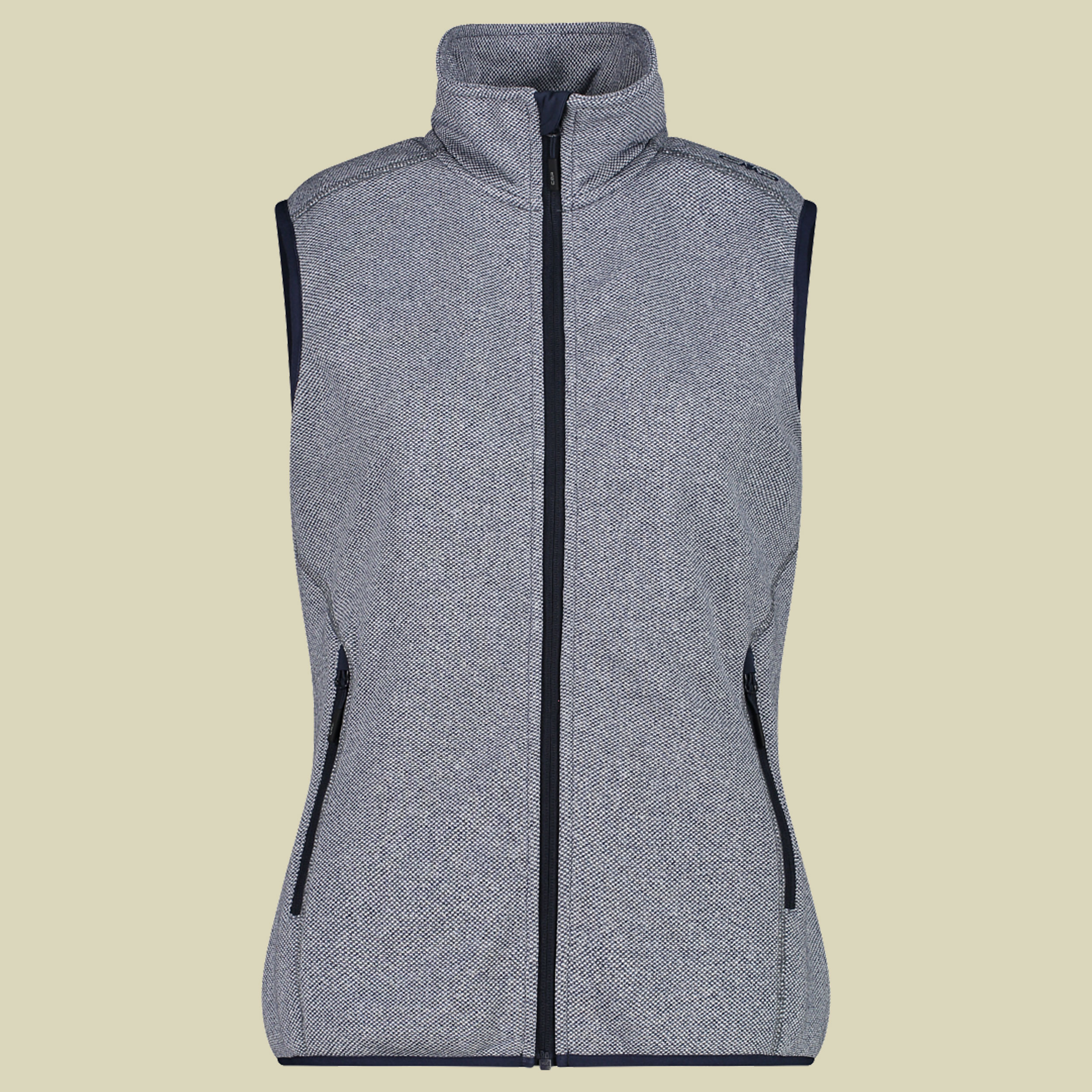 Woman Knit-Tech-Fleece Vest 3H55766 Größe 40 Farbe 14NP b.blue-bianco