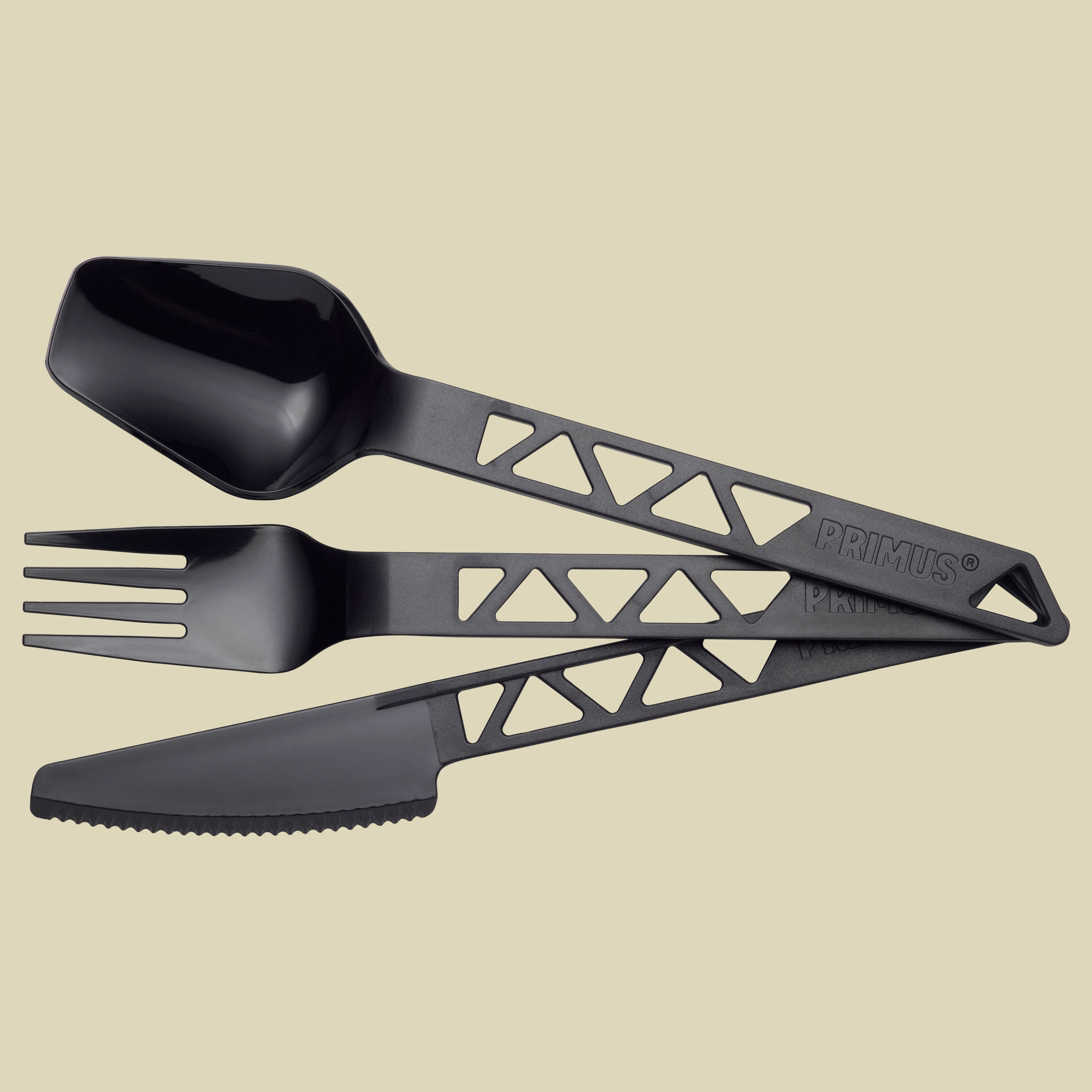 Lightweight TrailCutlery Gabel, Messer und Löffel Farbe black