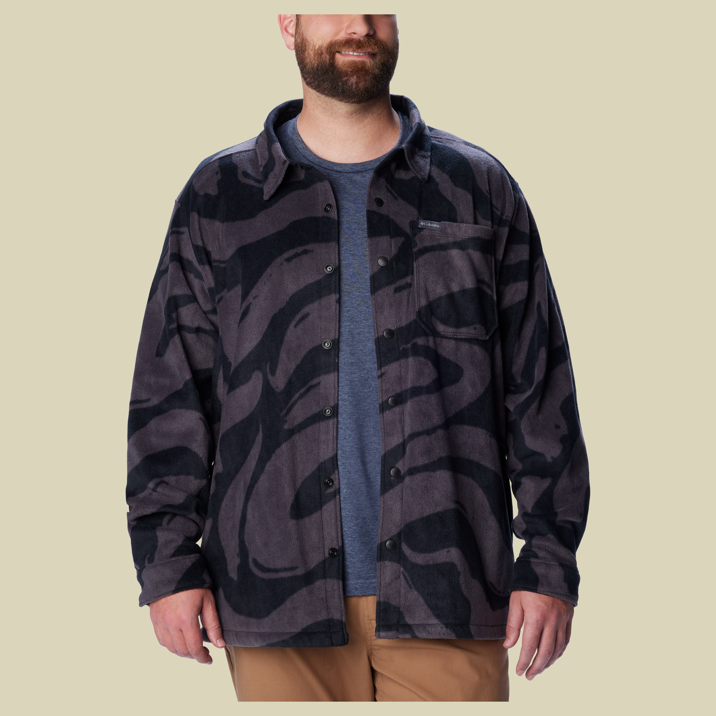 Steens Mountain Printed Jacket Men Größe M  Farbe black snowdrift