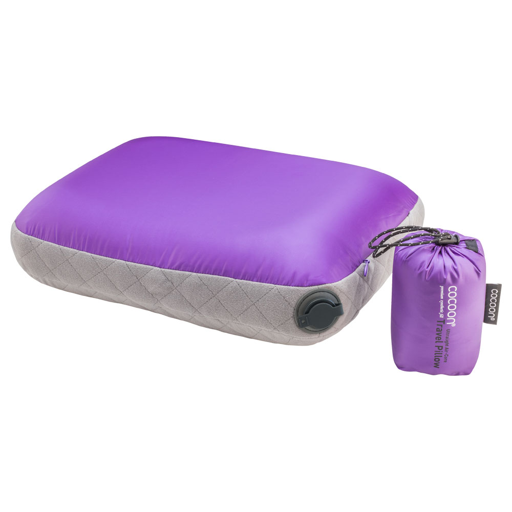 Air-Core Pillow Ultralight Größe 28 cm x 38 cm Farbe purple/grey