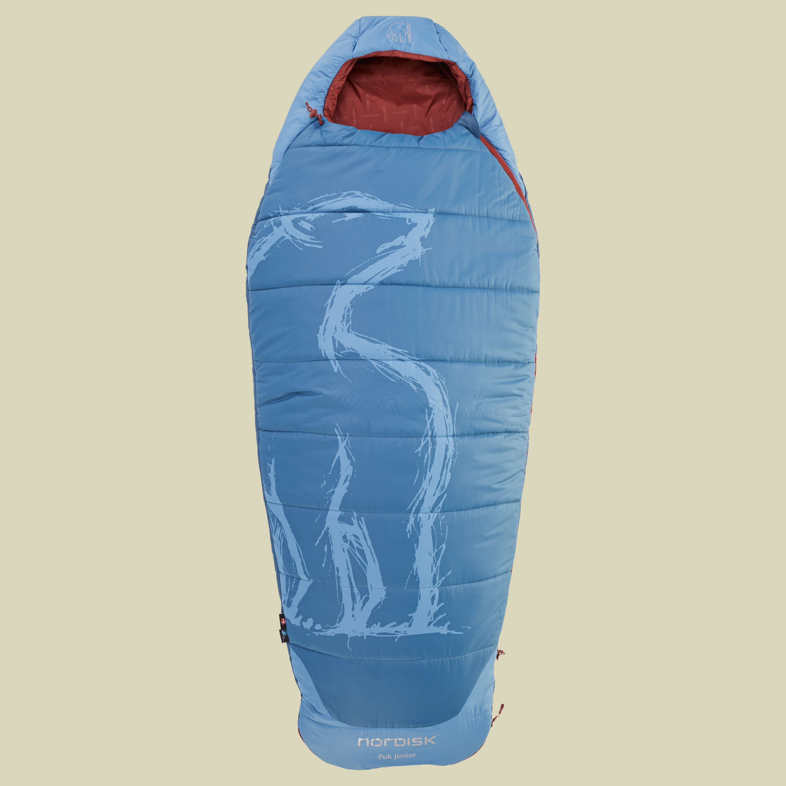PUK Junior Sleeping Bag Körpergröße:130 bis 170 cm Farbe majolica blue