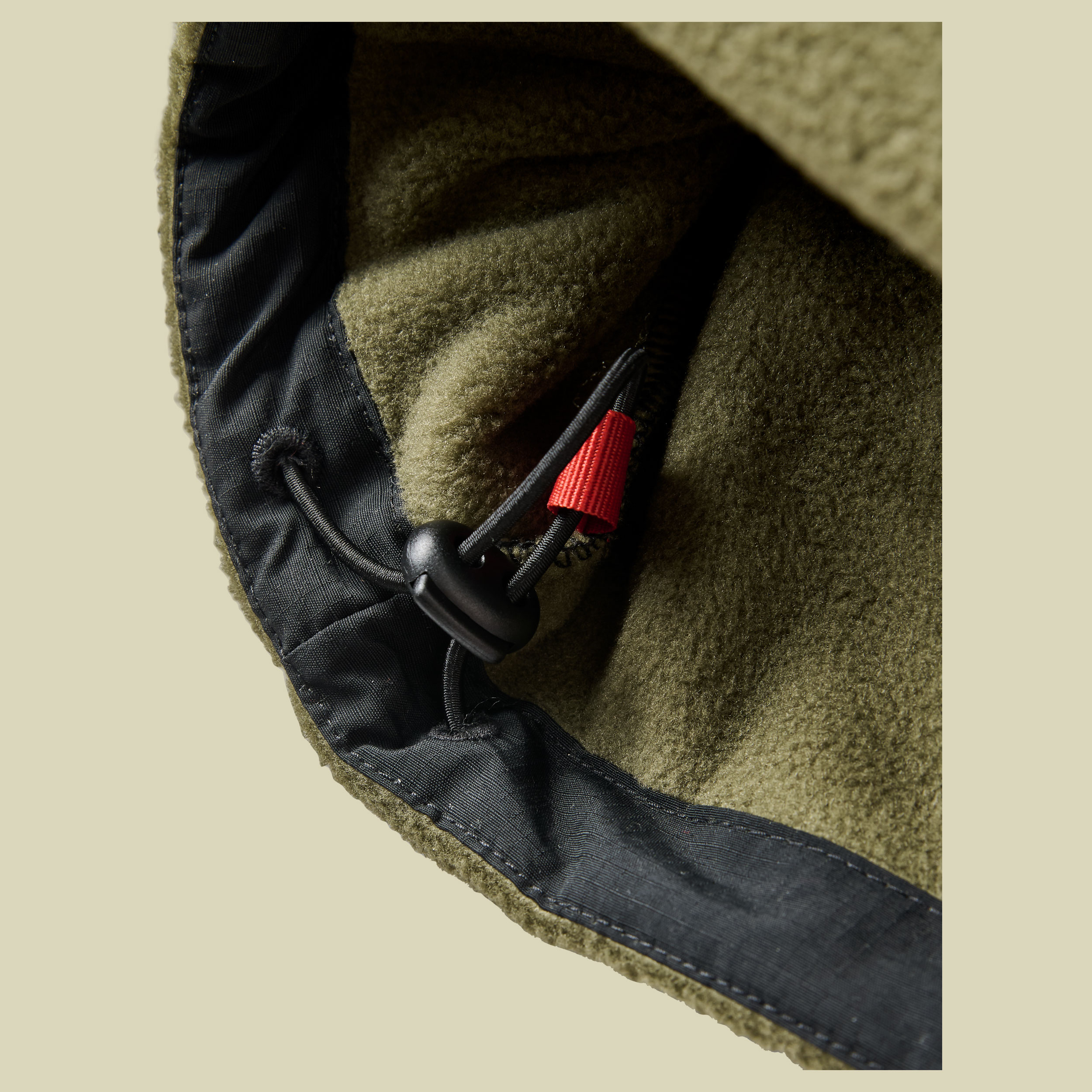 Woodland Hooded 1/2 Zip Recycled Polar Fleece XL mehrfarbig- black/khaki