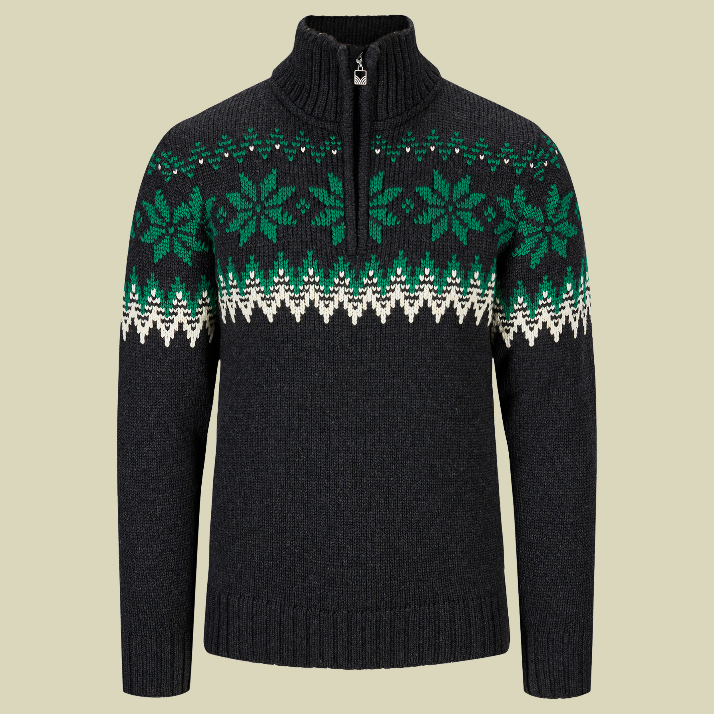Myking Sweater Men Größe L  Farbe dark charcoal/bright green/off white