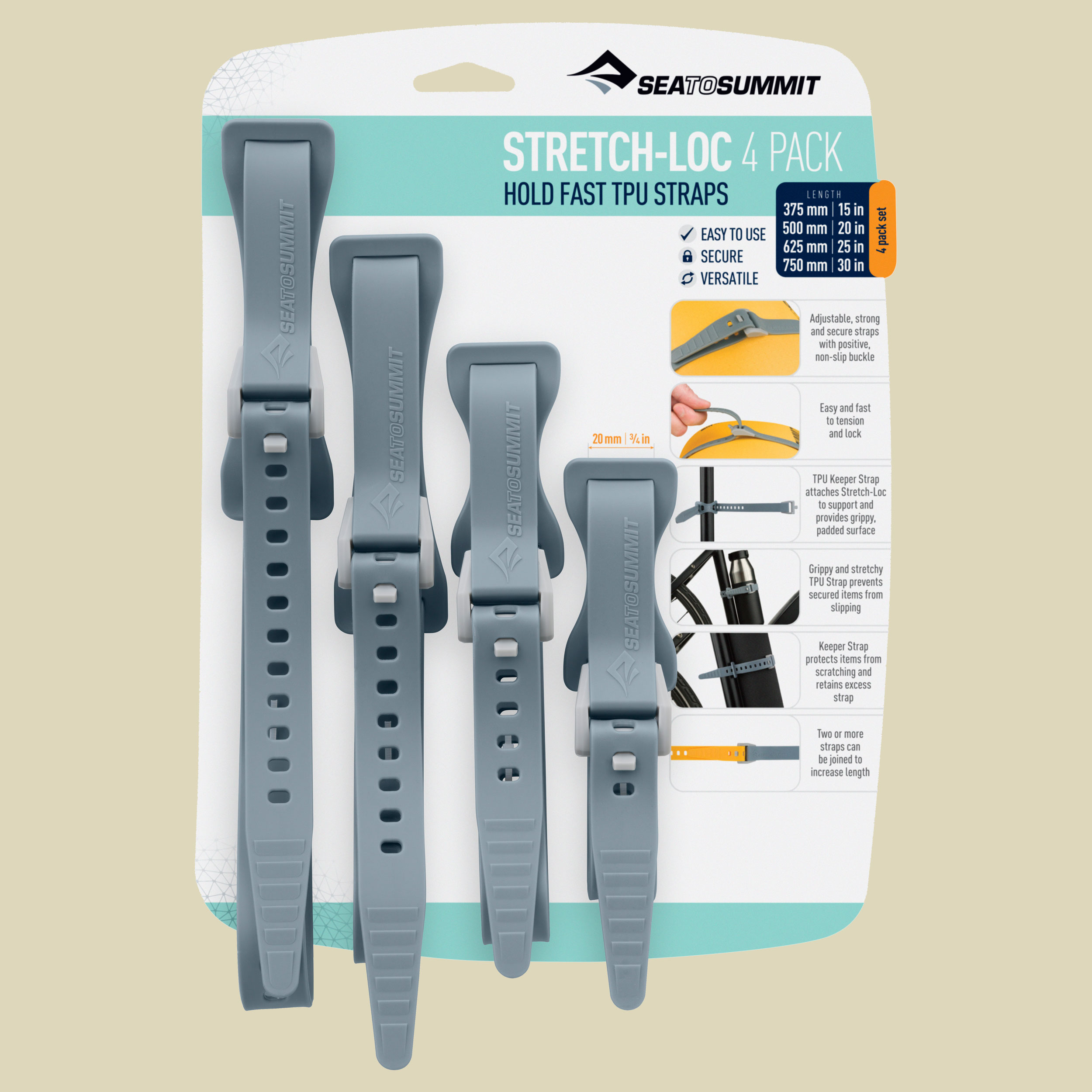 Stretch-Loc Set - All Sizes 20mm 4 Pack