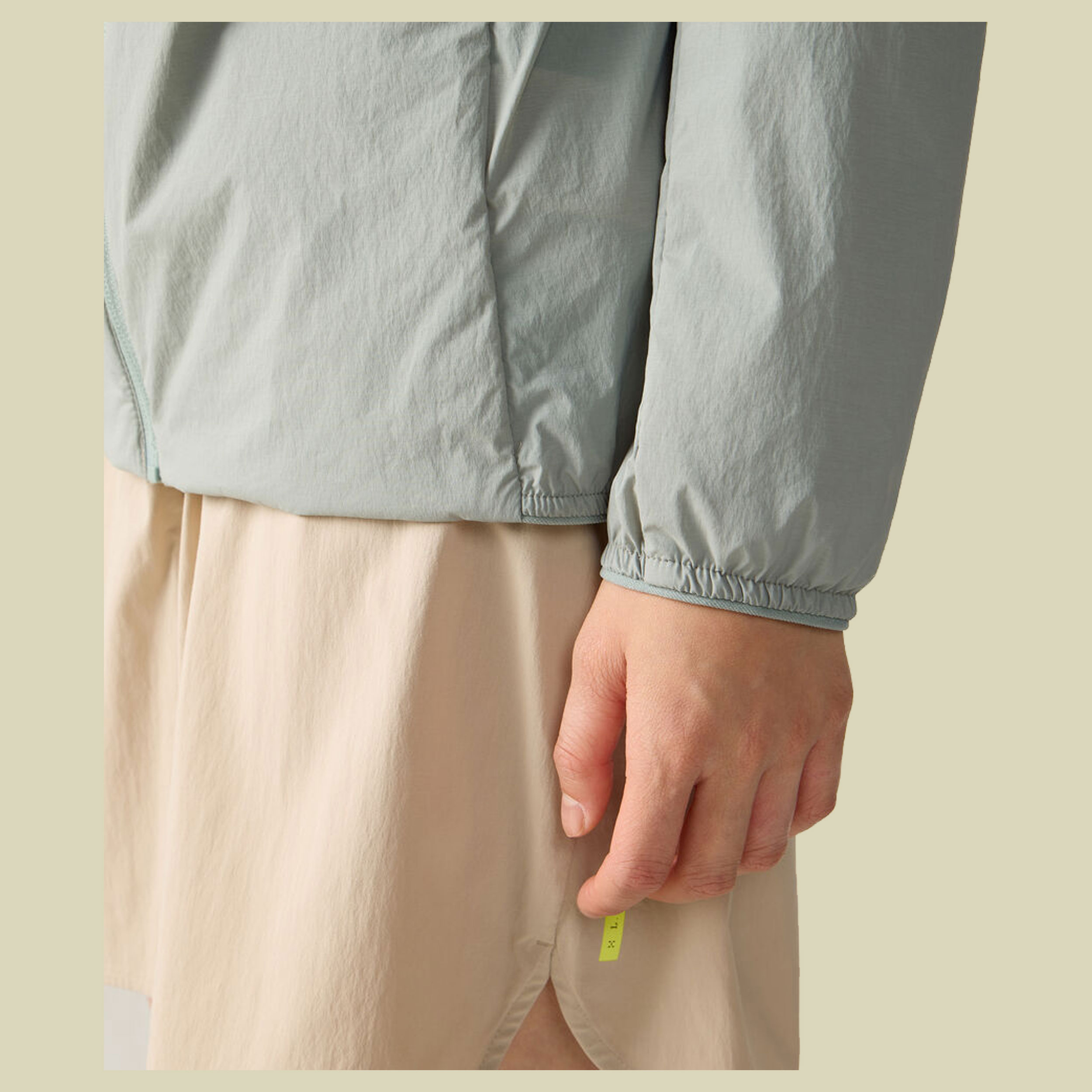 L.I.M Mimic Barrier Hood Women S grün - dew green