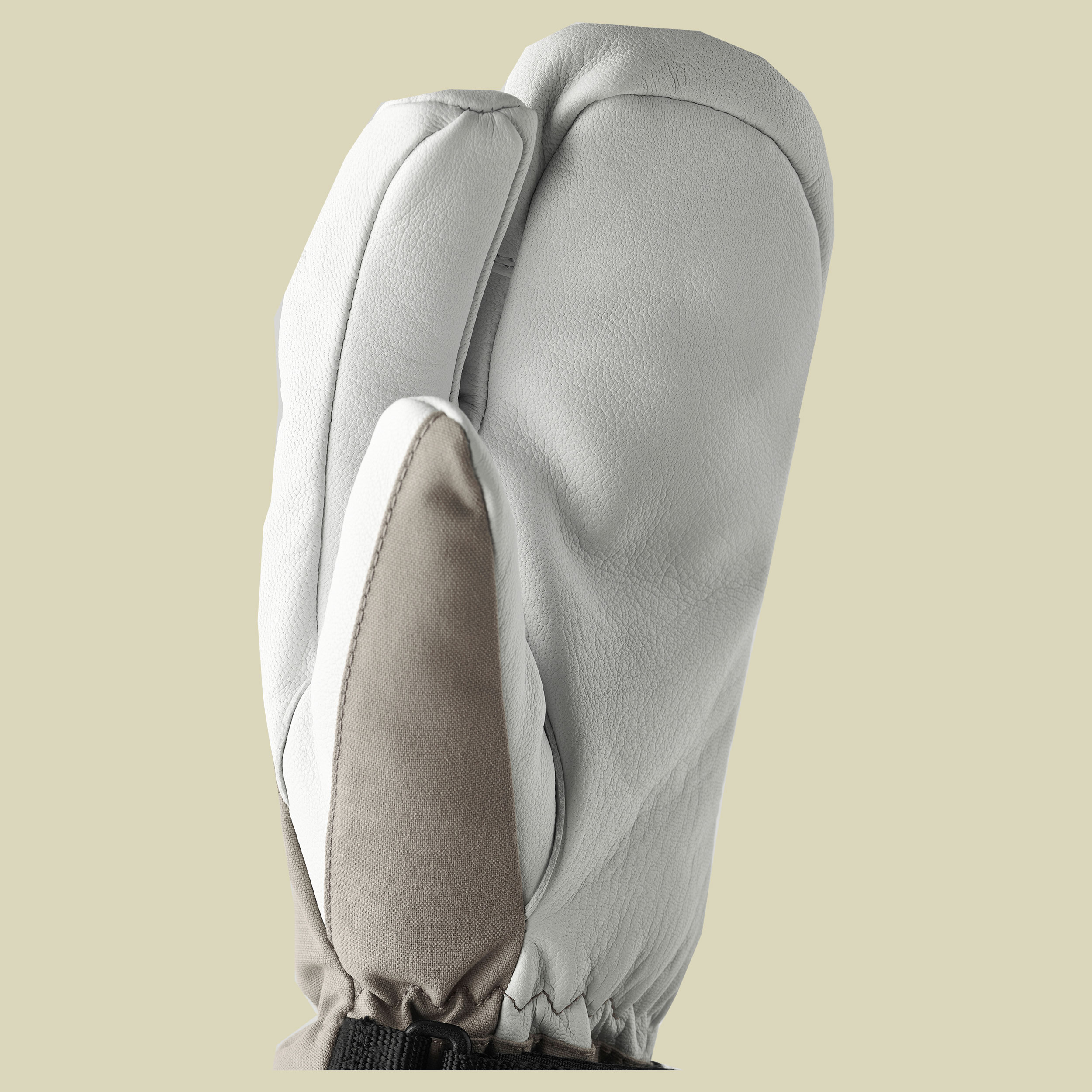 Army Leather Heli Ski 3-Finger grün 9 - Farbe khaki