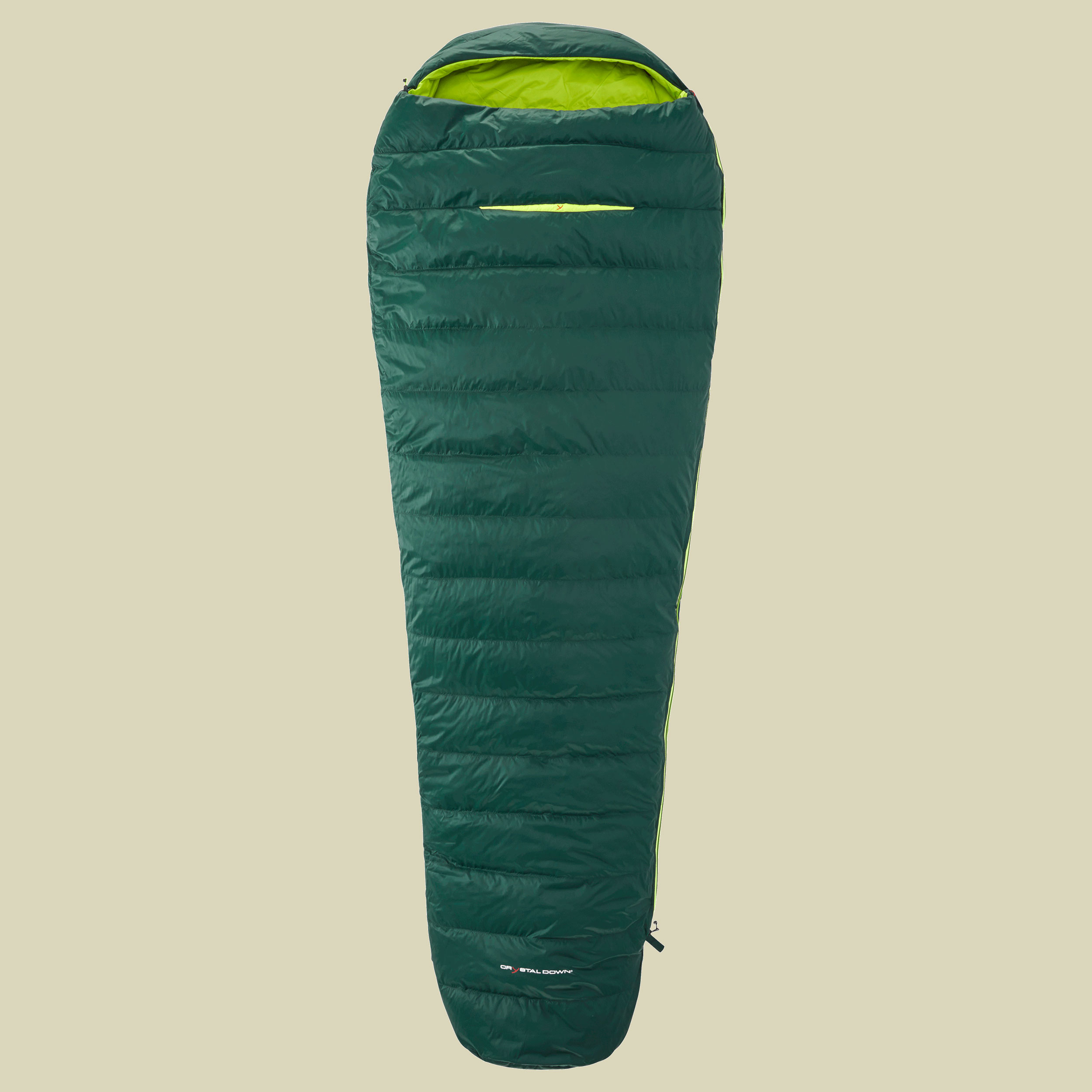 Tension Mummy 300 bis Körpergröße 205cm (XL) Farbe scarab/lime, Reißverschluss links
