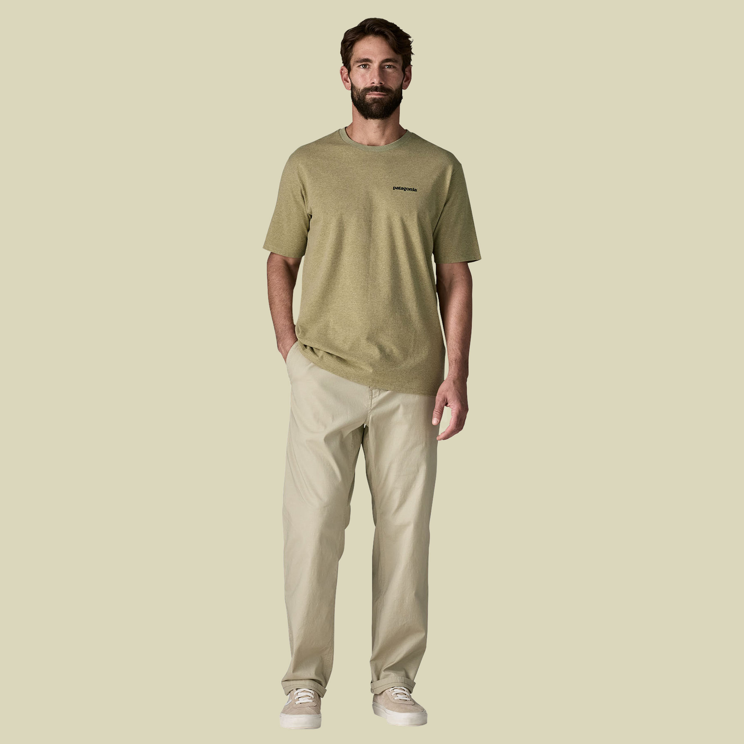 P-6 Logo Responsibili-Tee Men grün II XL - P-6 outline: gumtree green