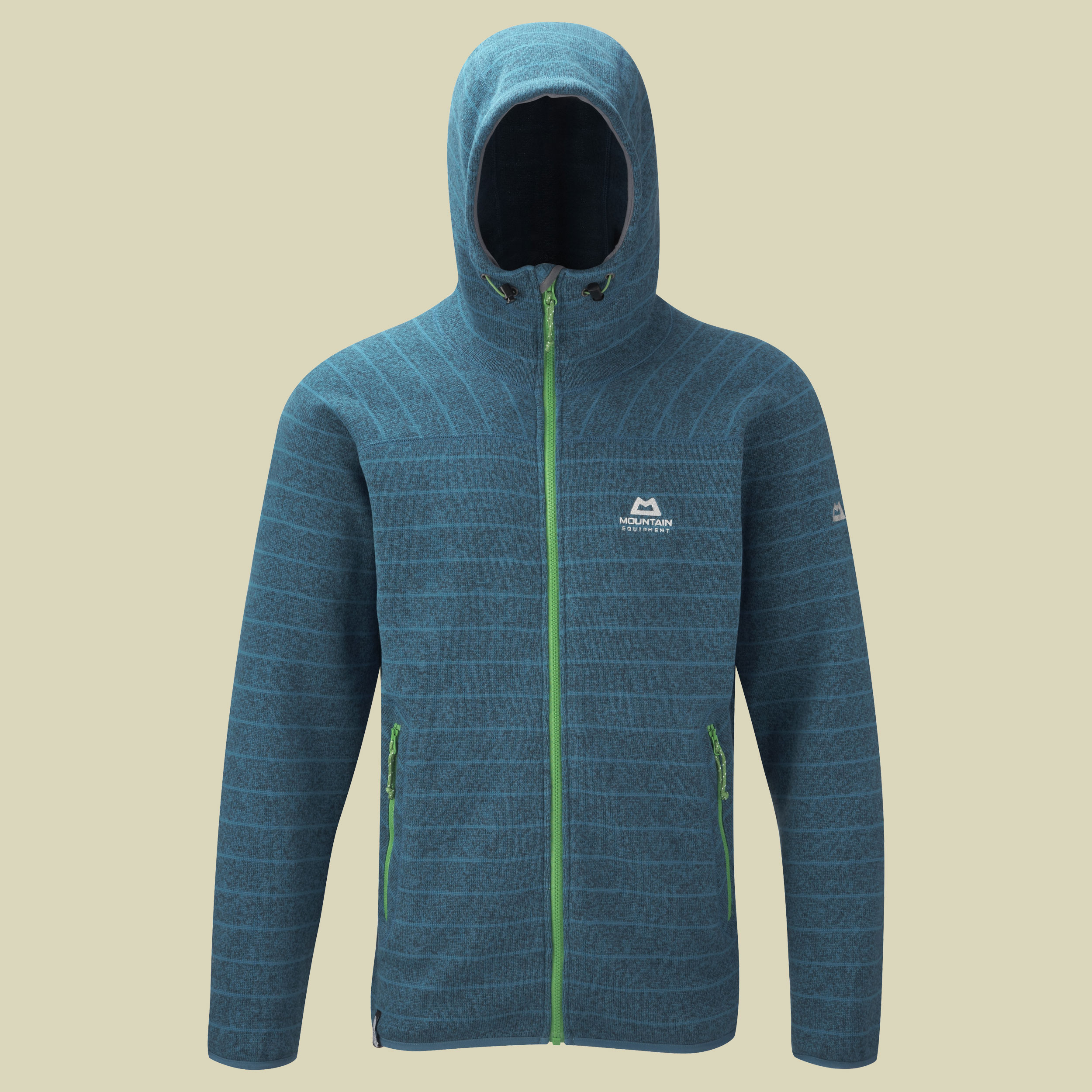 Dark Days Hooded Jacket Größe S Farbe nautilus stripe/Lime green zips