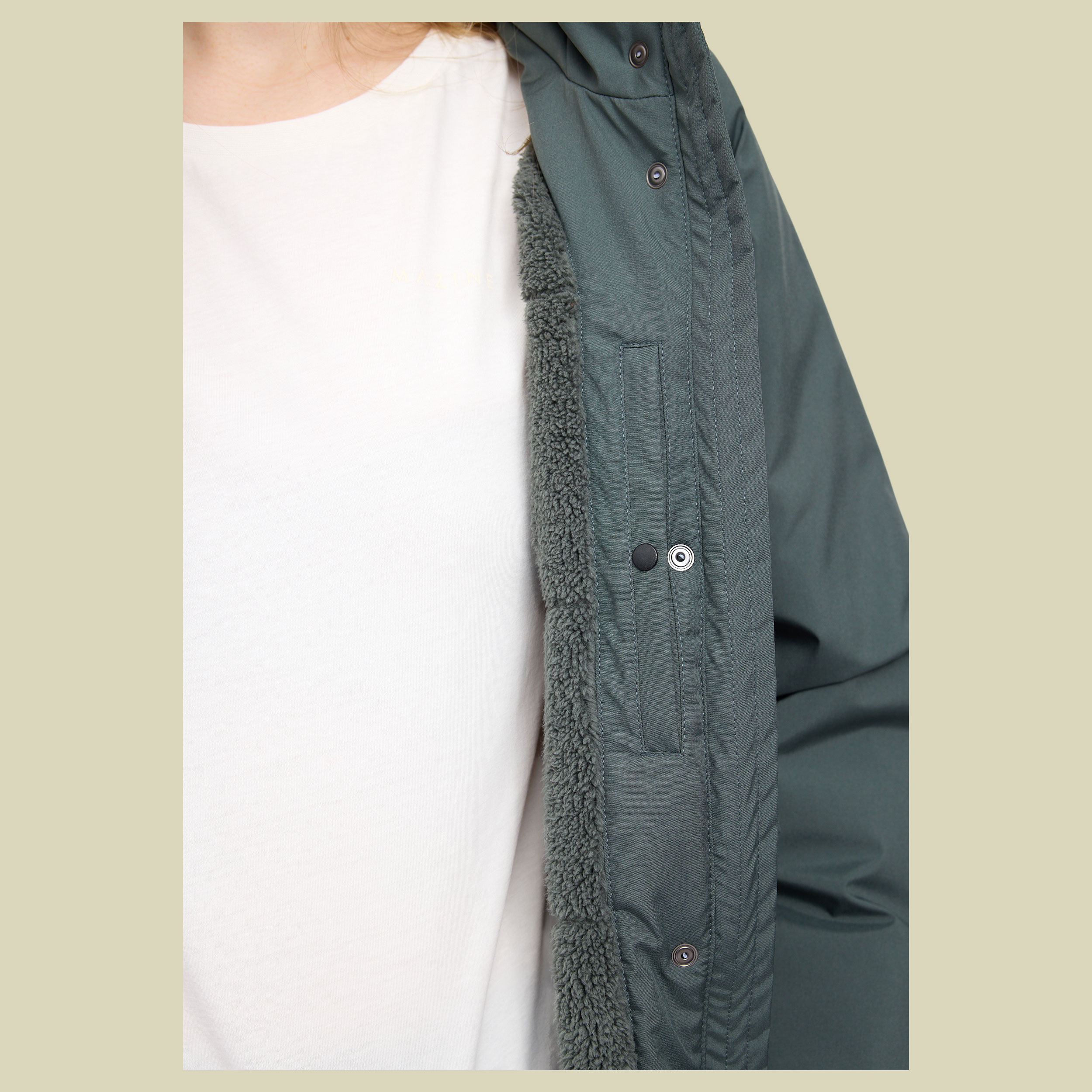 Basic Padded Parka Women S grau - Farbe bottle