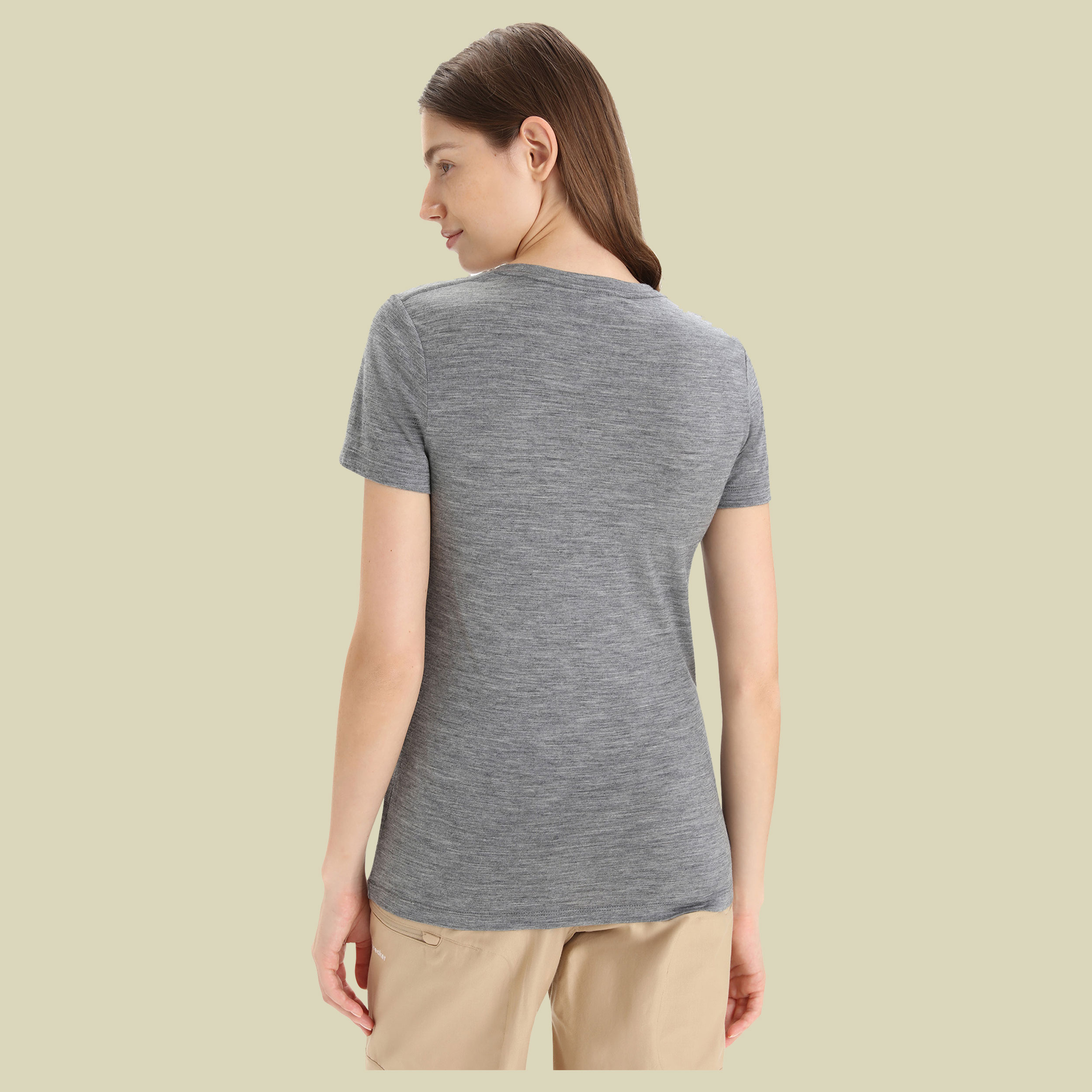 Tech Lite II SS Scoop Graphic Collection Women Größe S Farbe plume-gritstone heather