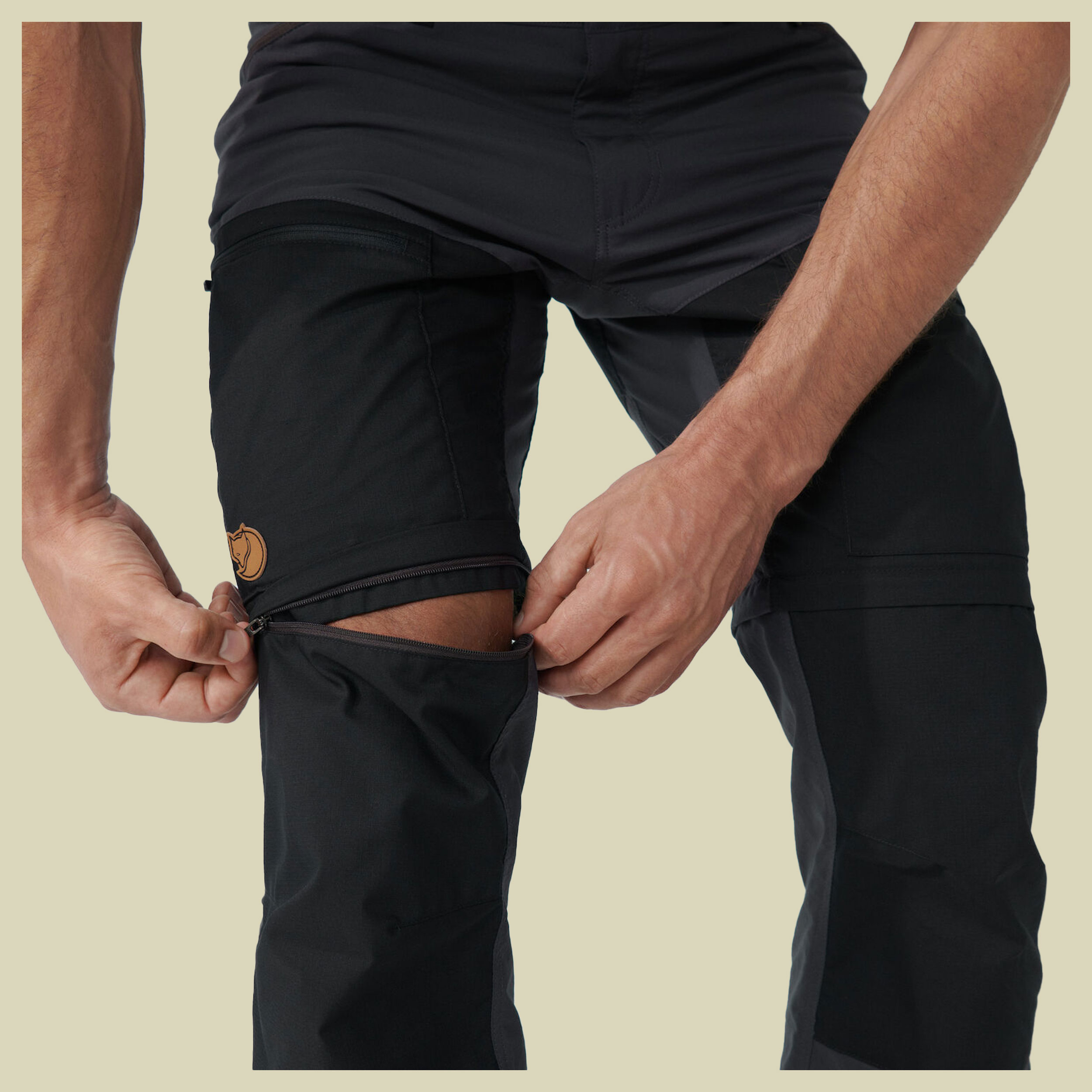 Abisko Midsummer Zip Off Trousers Men Größe 48 Farbe dark grey/black