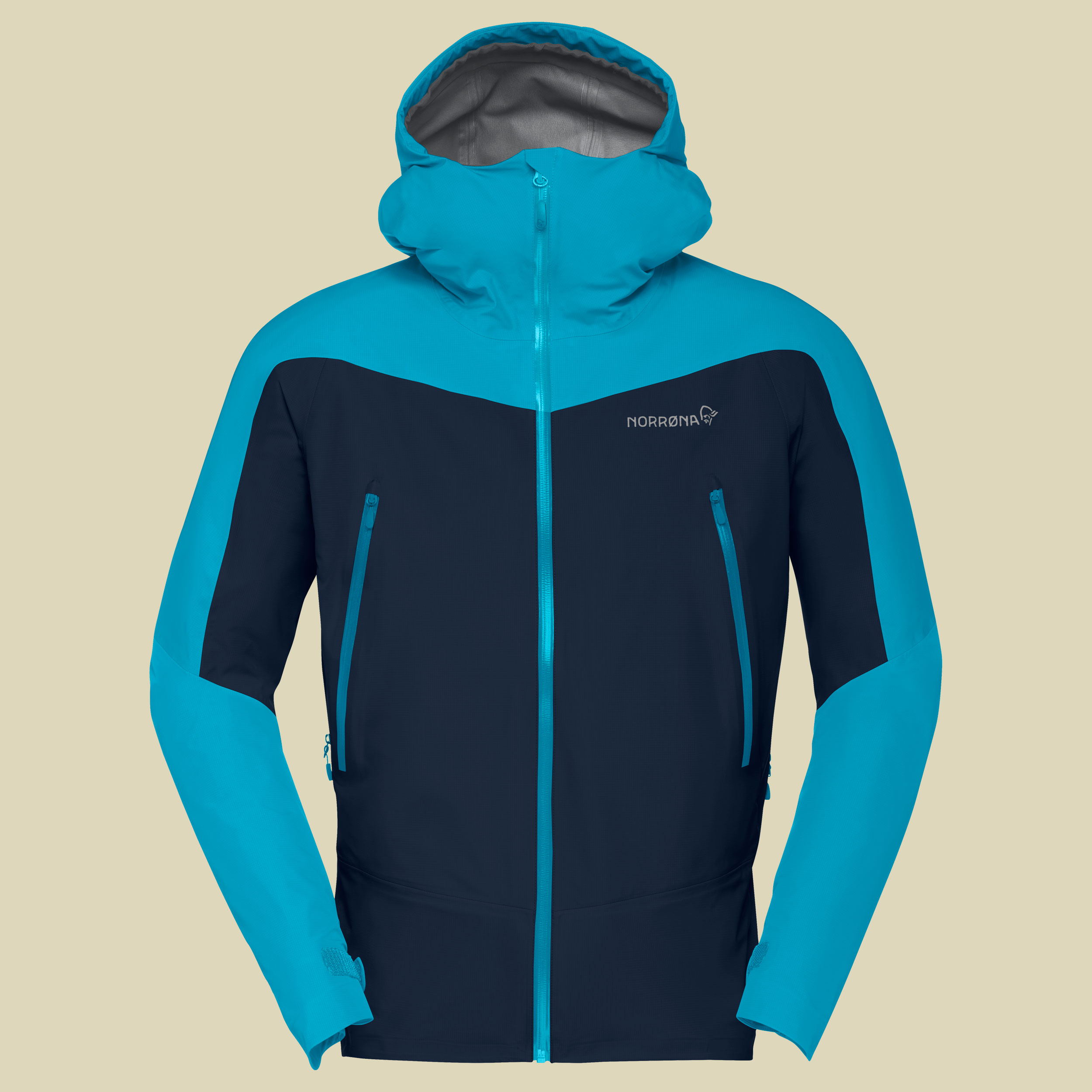 Falketind Gore-Tex Jacket Men Größe XL Farbe hawaiian surf/indigo night