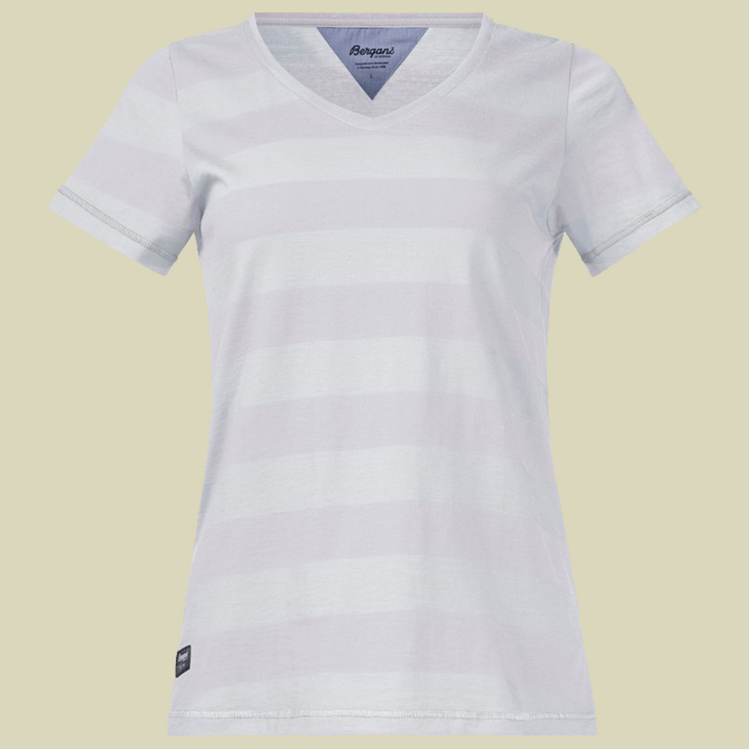 Bastoy Lady Tee Größe XS Farbe white/silver grey striped