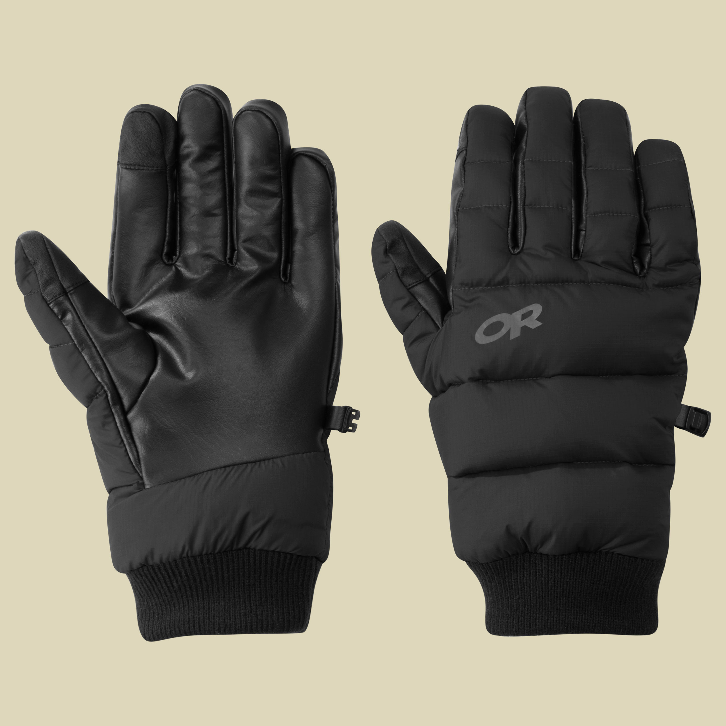 Transcendent Down Gloves Größe XS Farbe black