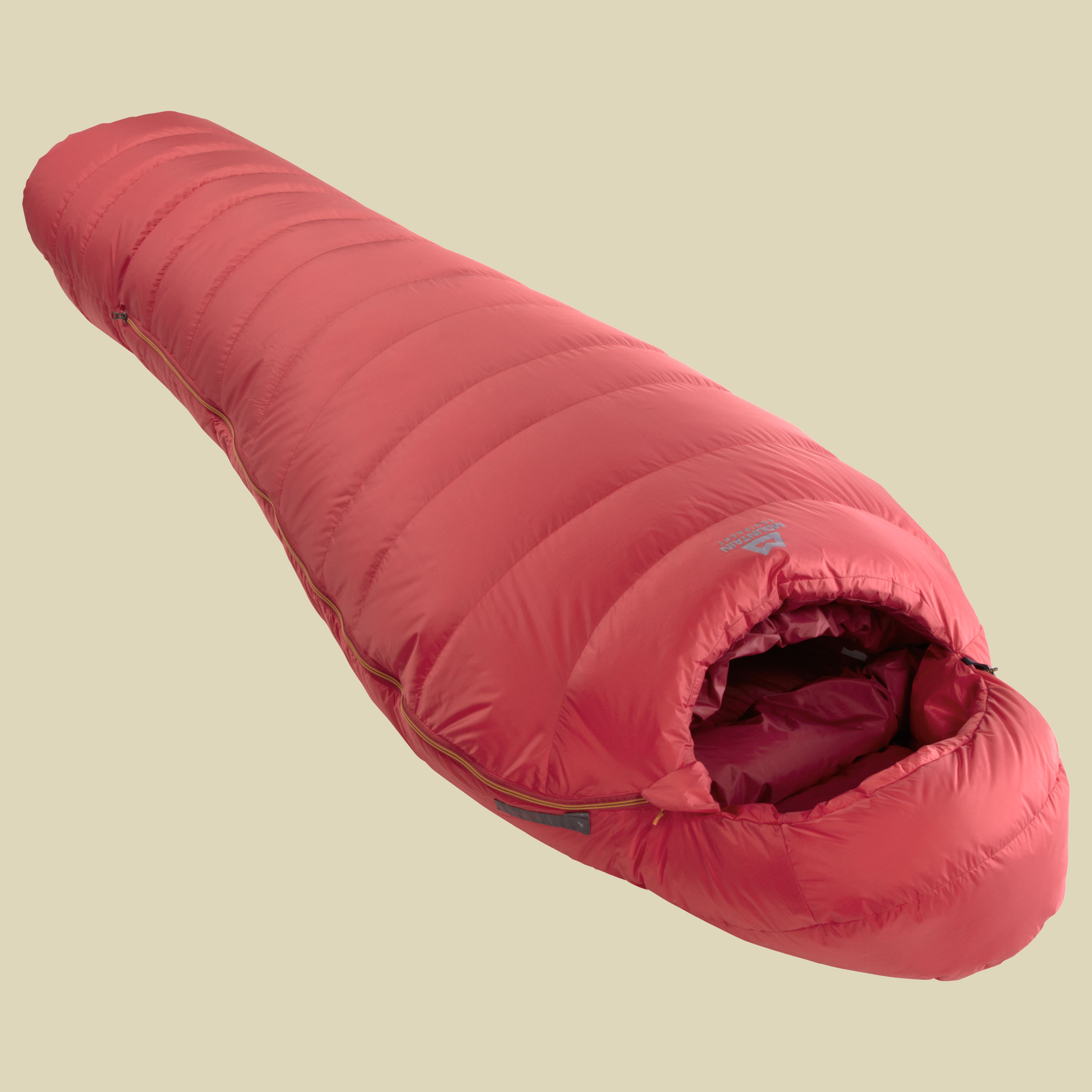 Glacier 450 bis Körpergröße Schlafsack 185 cm cm imperial red, Reißverschluss Schlafsack links
