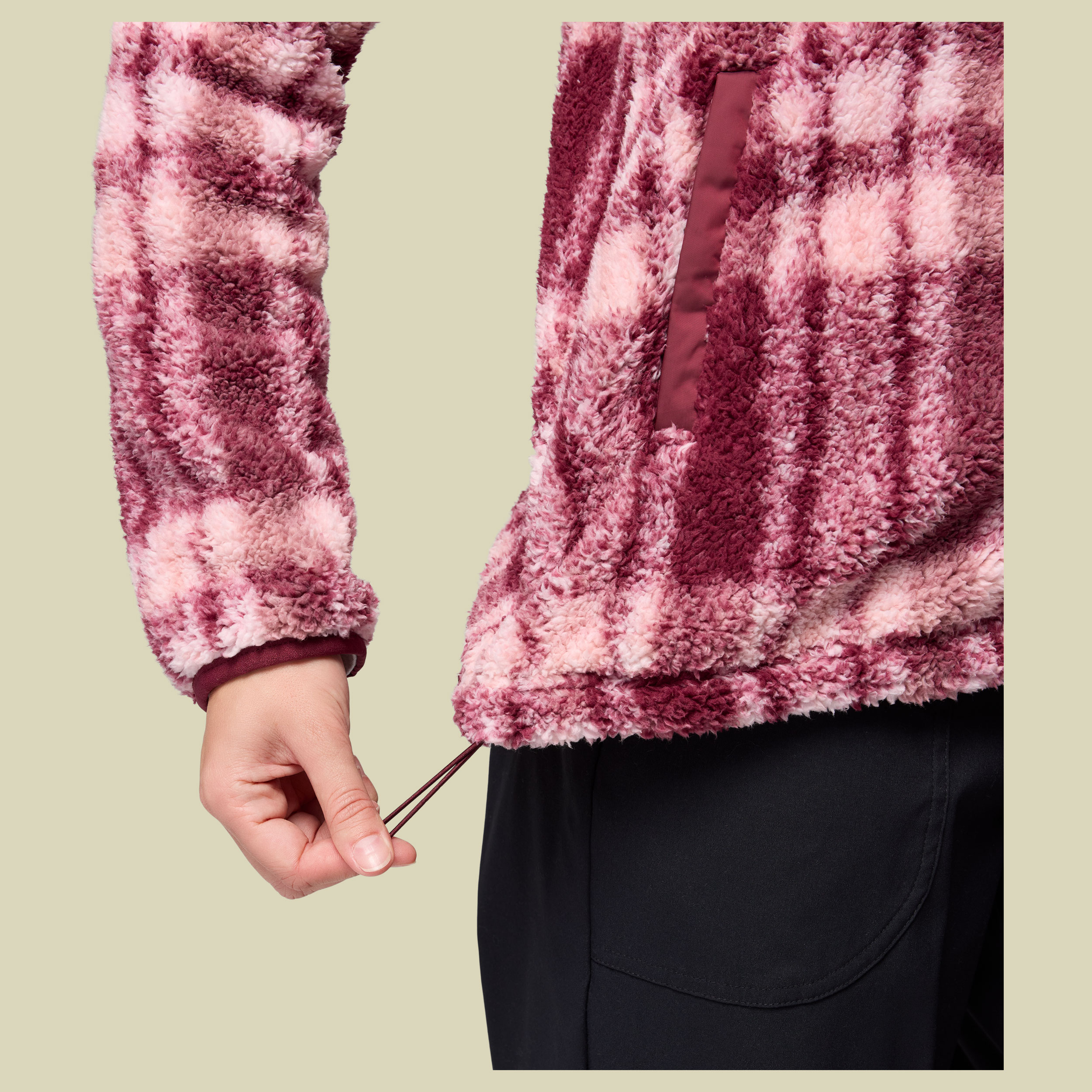 West Bend Print Full Zip II Women XS rot 2 - Farbe rich wine herringplaid