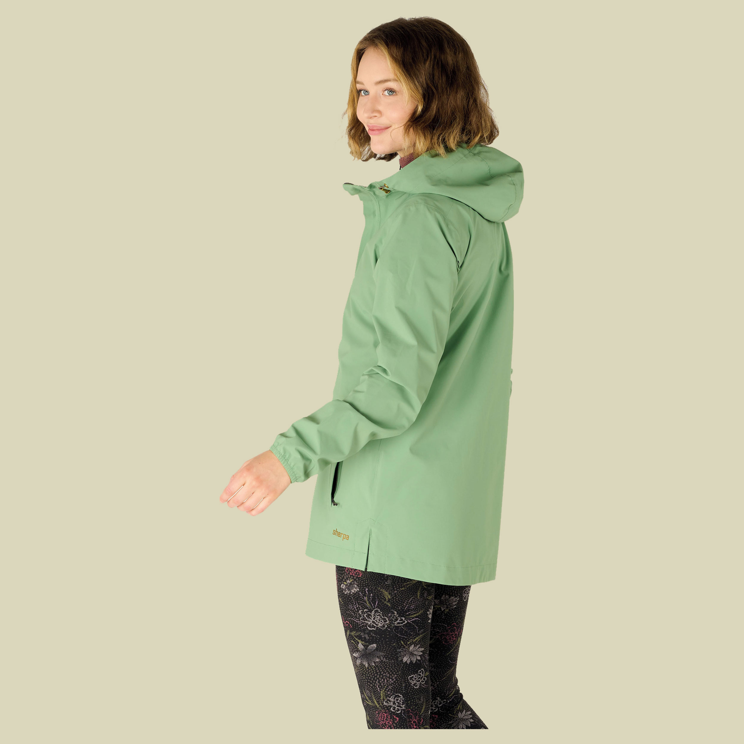 Nima 2.5-Layer Long Jacket Women Größe L  Farbe thyme