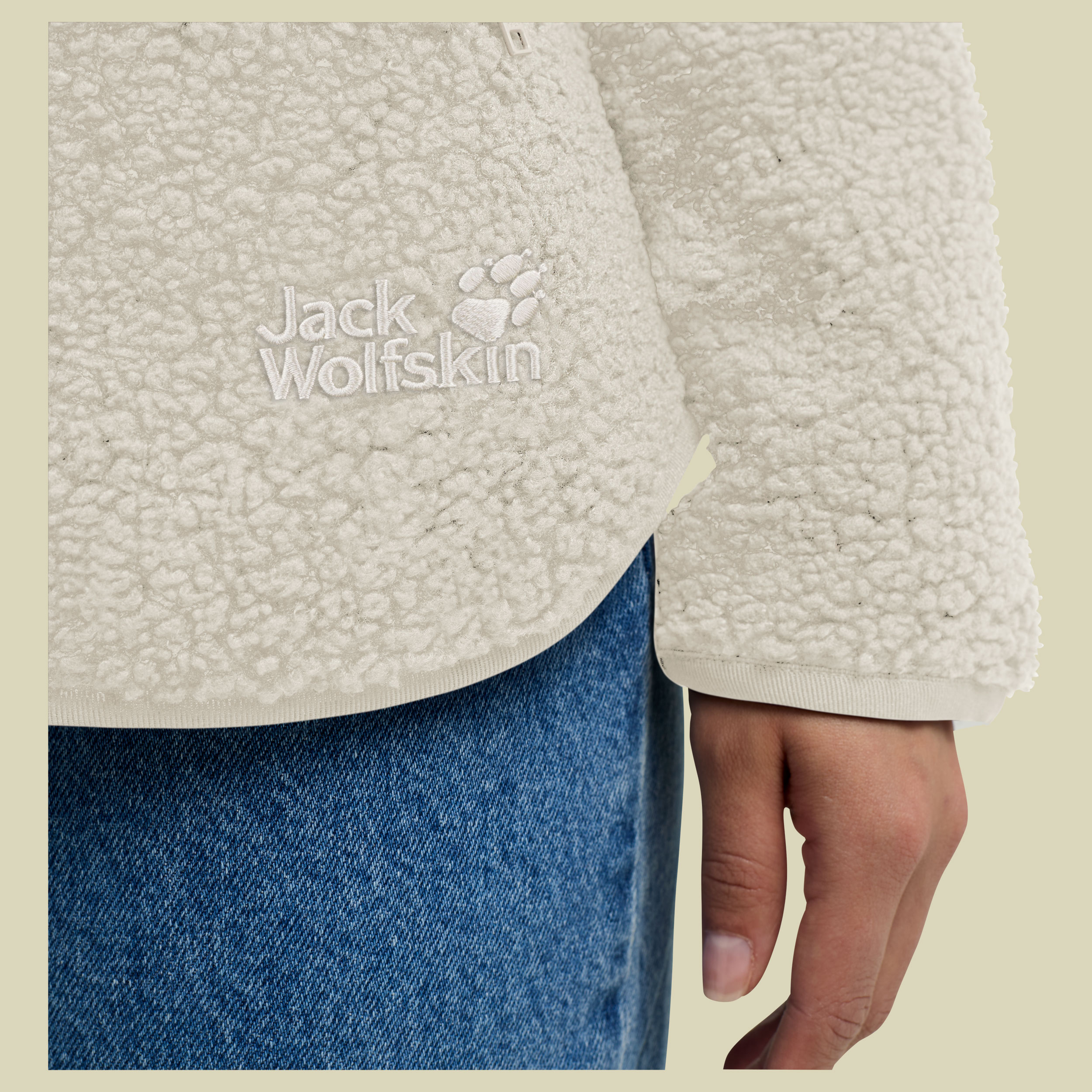 High Curl Jacket Women beige II XXL - pale sand
