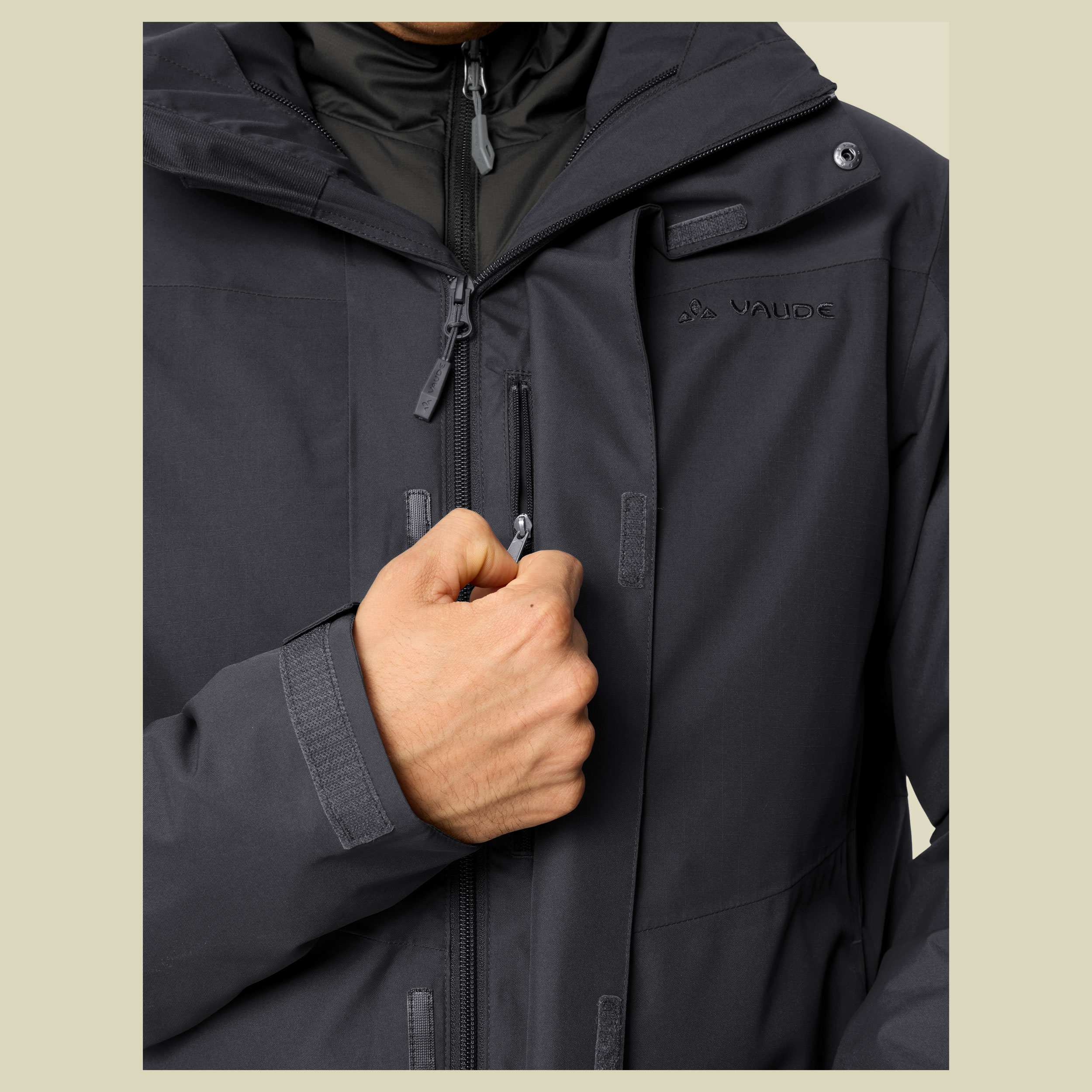 Caserina 3in1 Jacket III Men XXL schwarz - phantom black