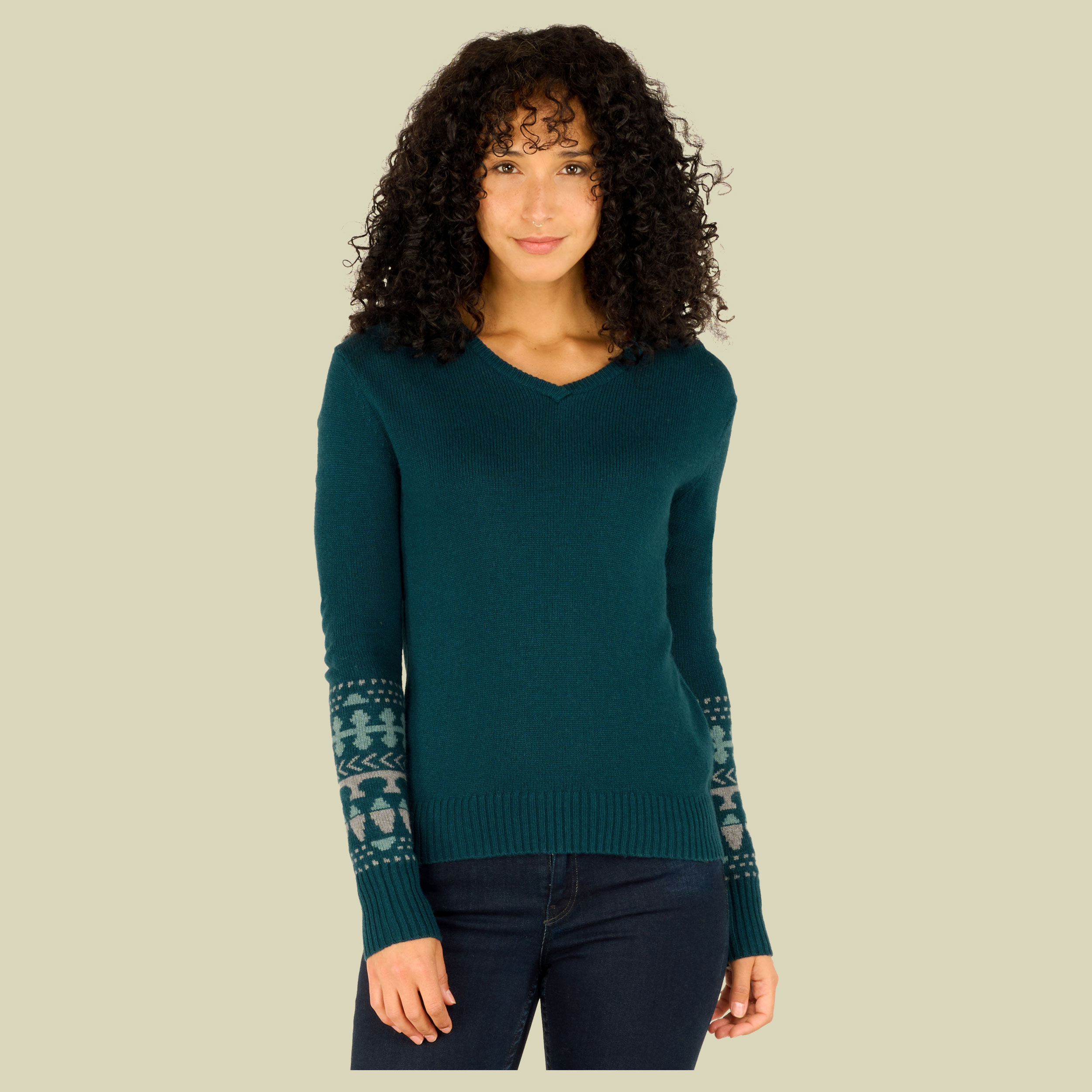 Maya V-Neck Sweater Women Größe S Farbe verdigris