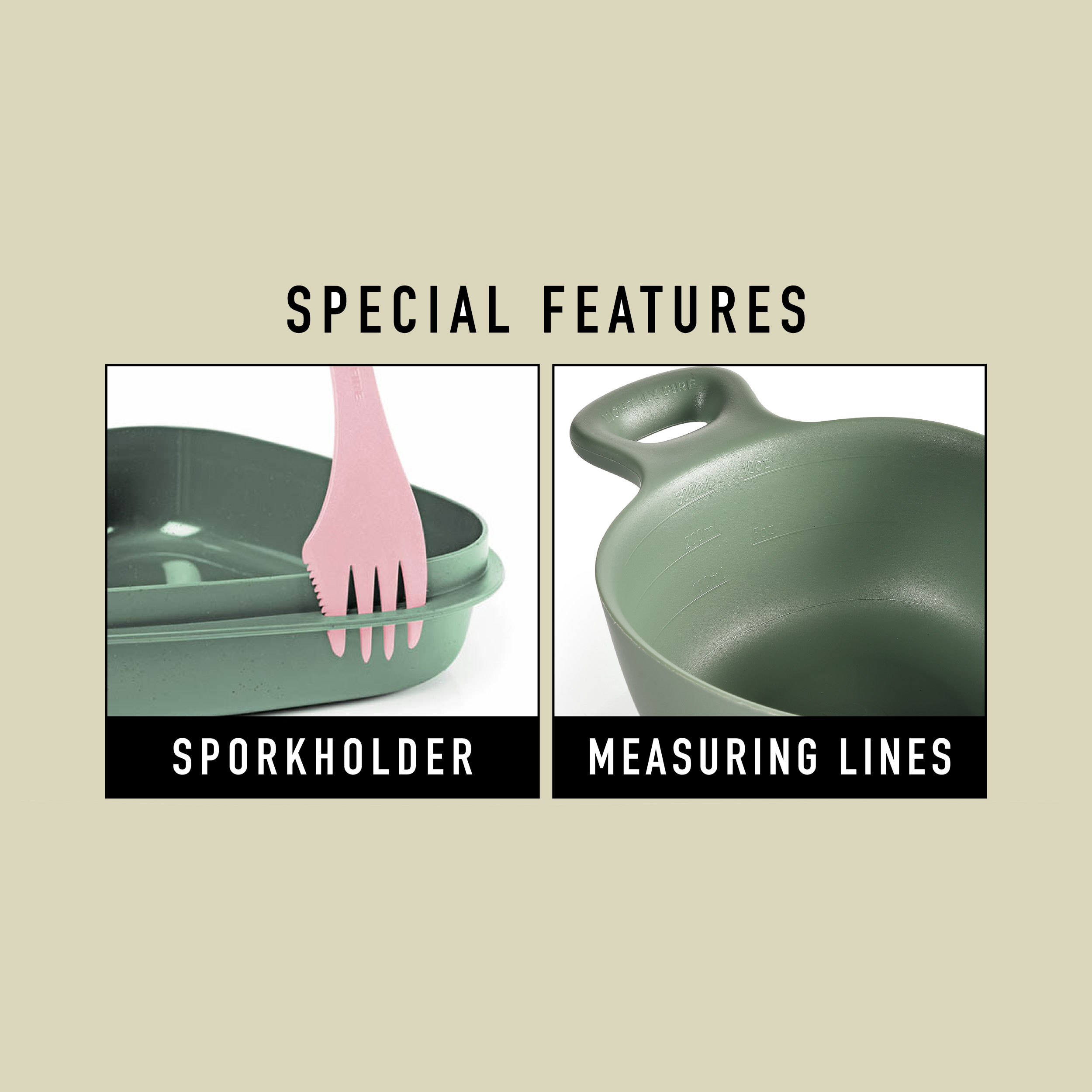 Outdoor MealKit 2.0 one size grün - sagegreen