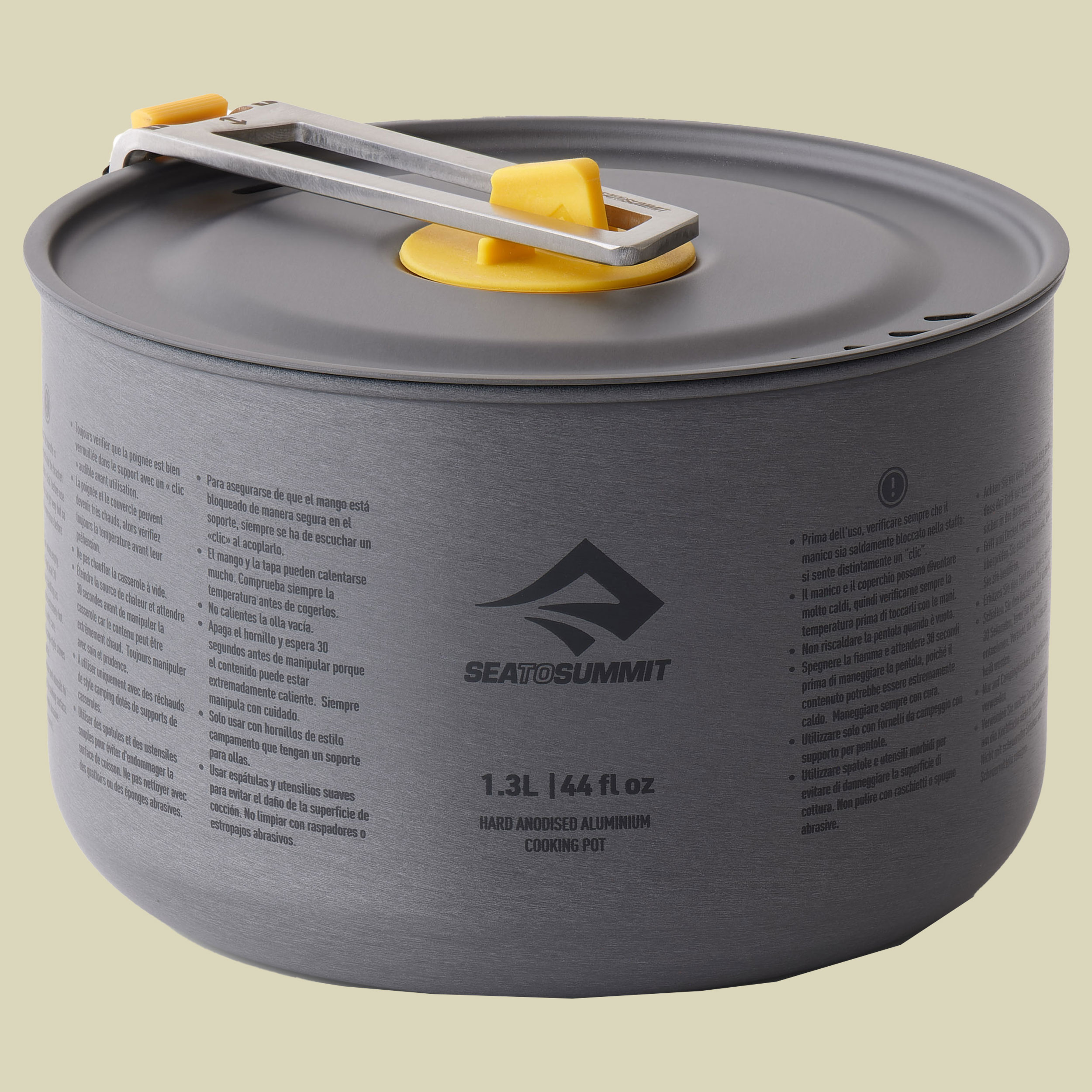 Frontier UL One Pot Cook Set - [1P] [3 Piece] 1 Person 1.3L Pot w/ S Bowl and Cup