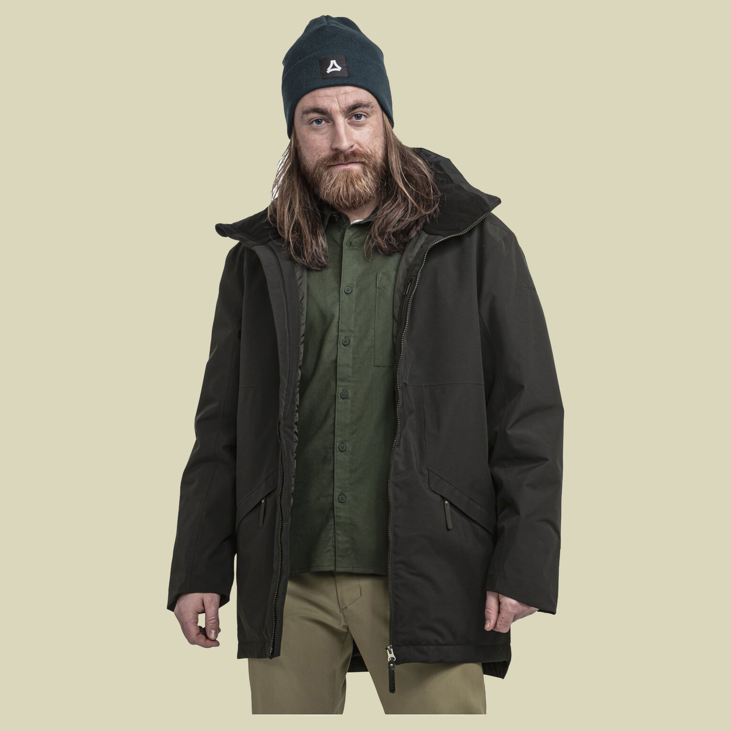 Urban Ins Parka Style Malkay Men 56 schwarz - black