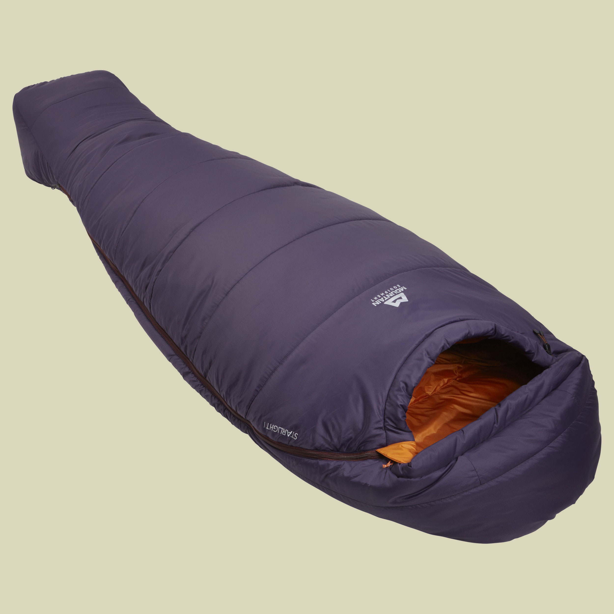 Starlight I Women bis Körpergröße Schlafsack 175 cm cm Farbe aubergine/blaze, Reißverschluss Schlafsack rechts