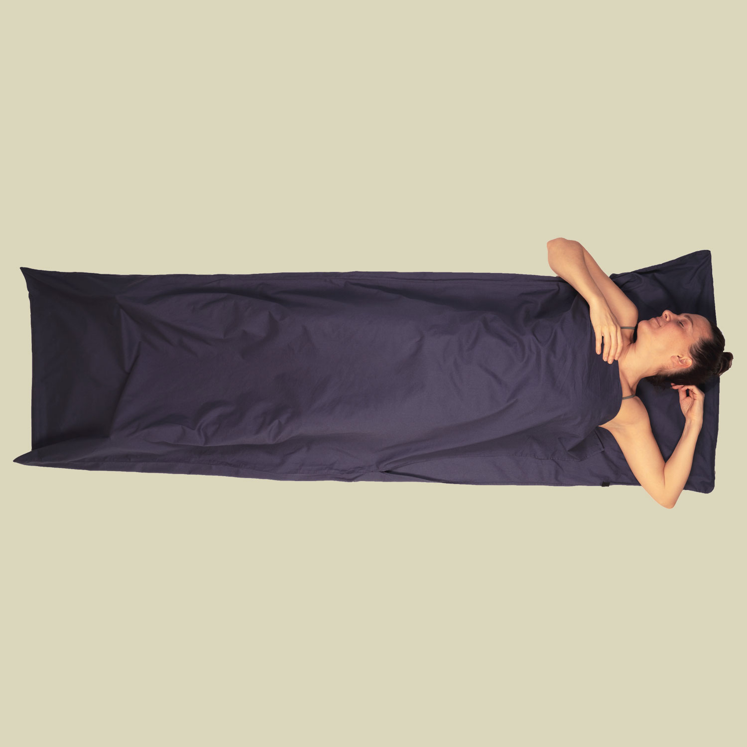 Sleepwell Egyptian Cotton Liner Größe 210 x 90 cm Farbe navy