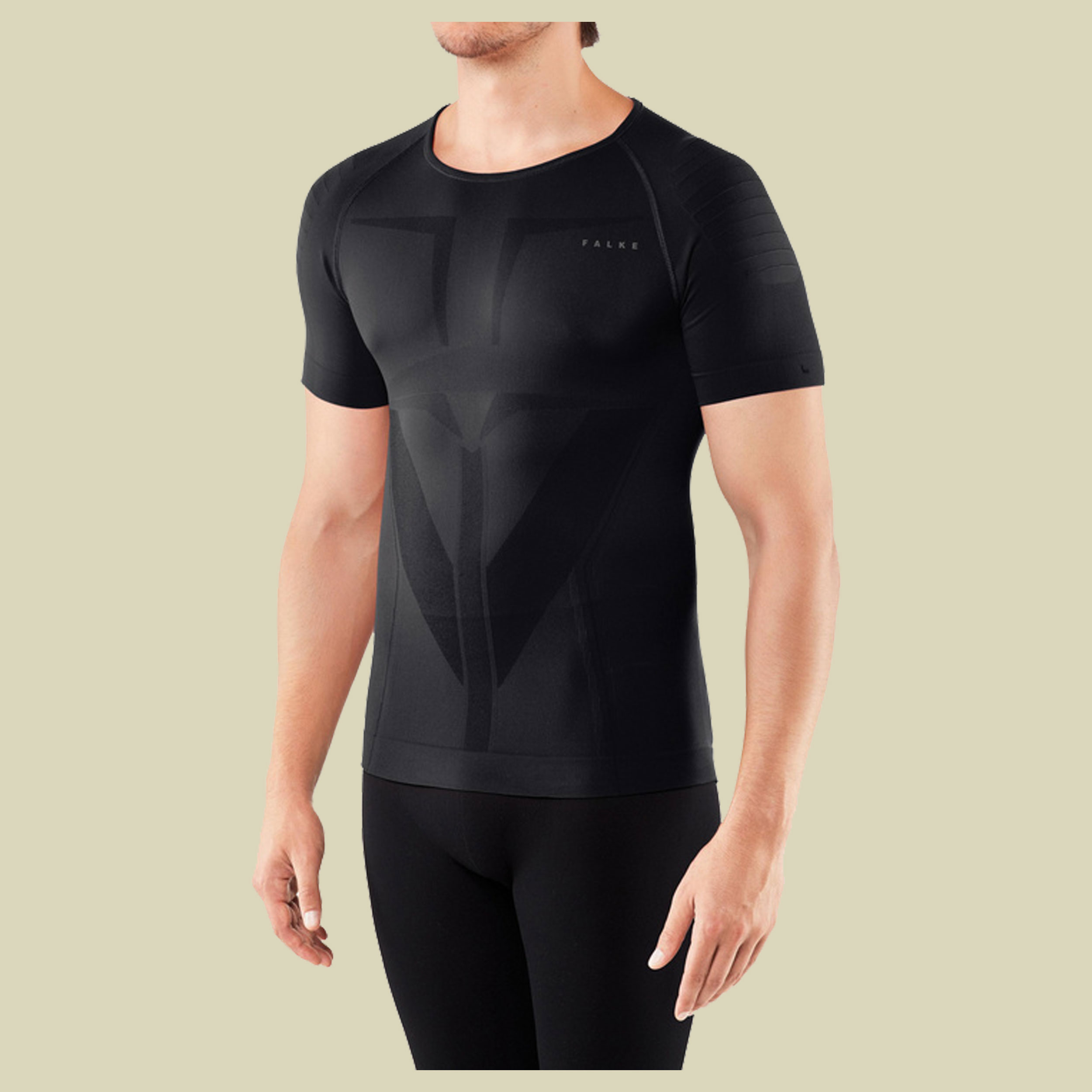 W Shortsleeved Shirt Tight Fit Men Größe S Farbe black