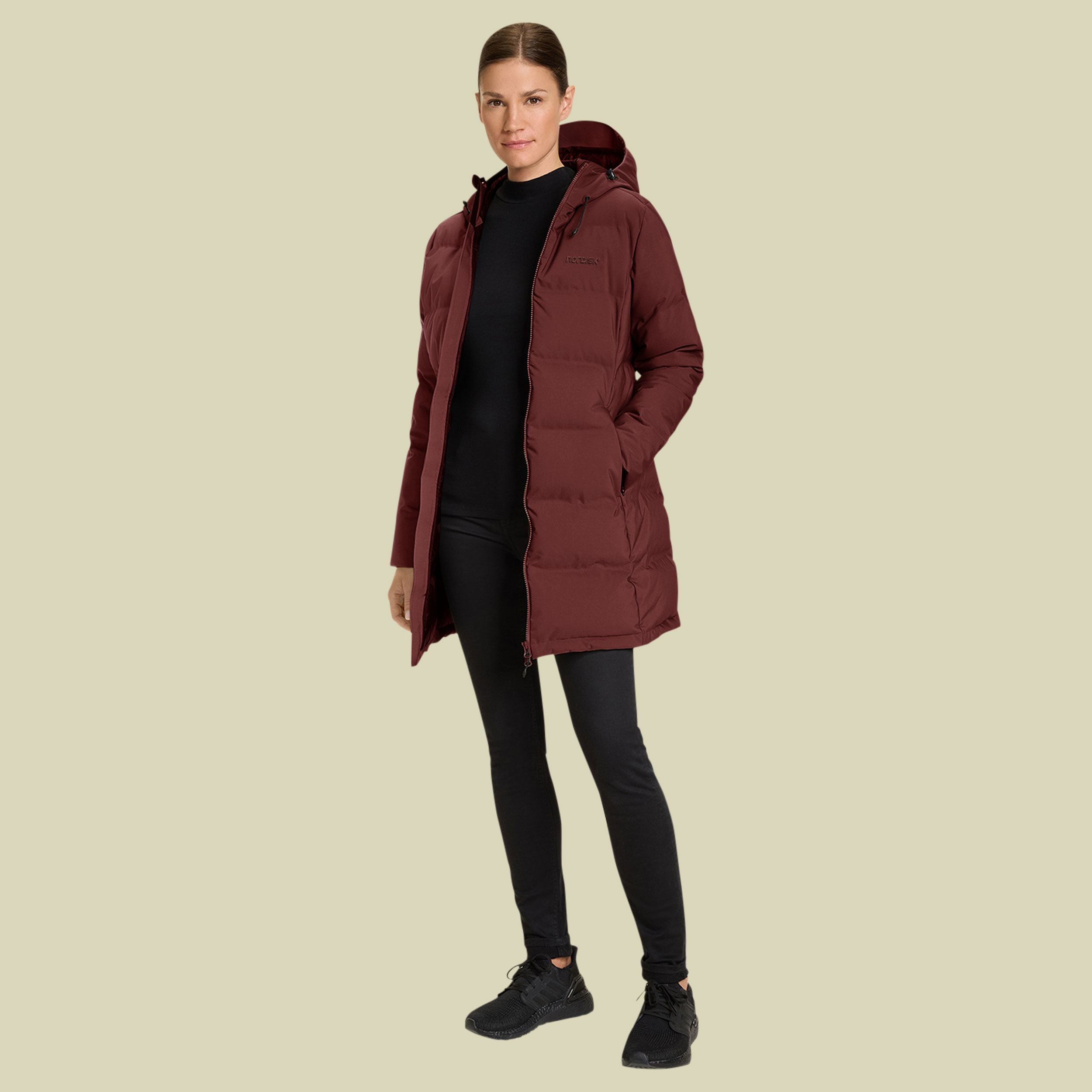 Aukea W's Bonded Down Coat S madder brown