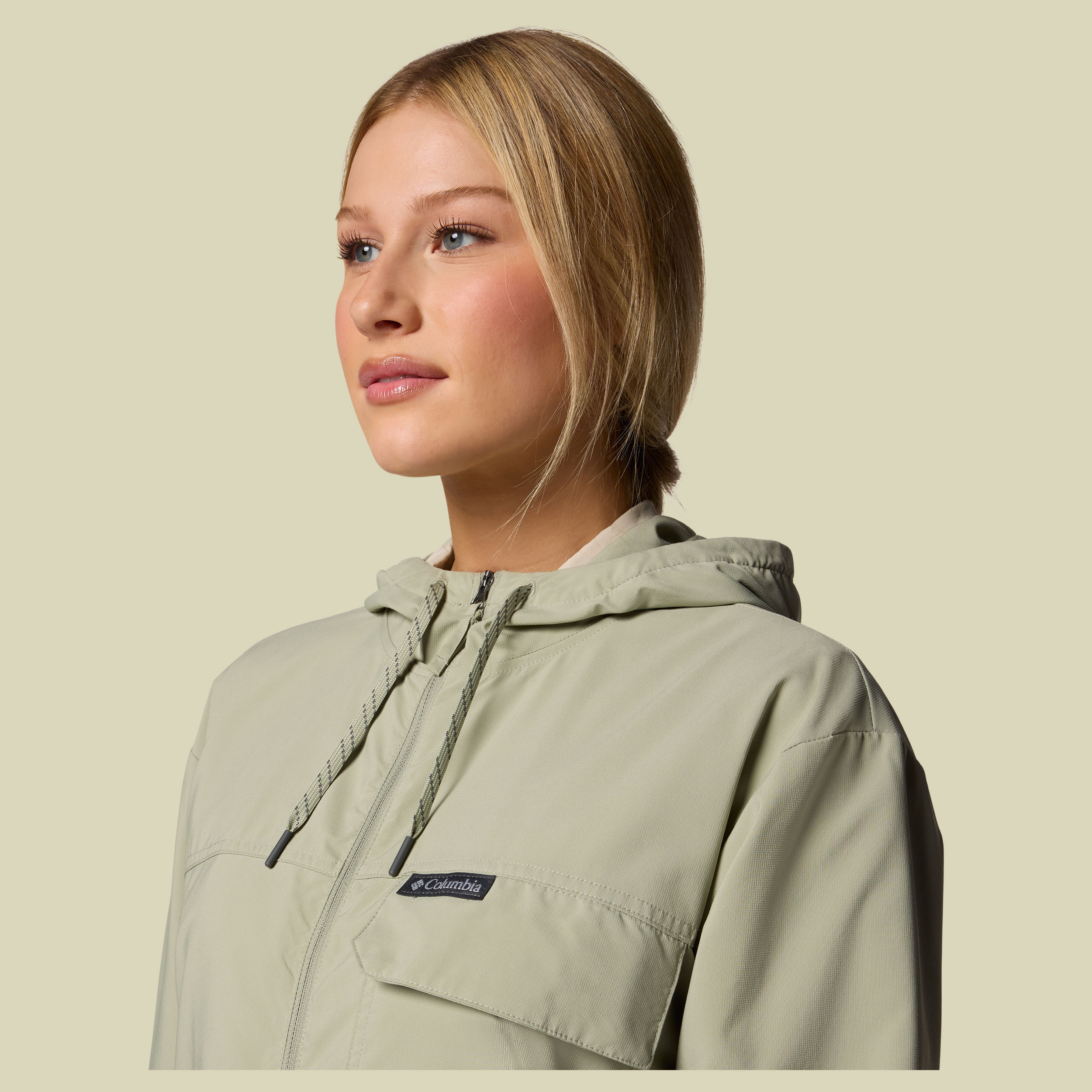 Skien Valley Hooded LS Women XL grün - safari